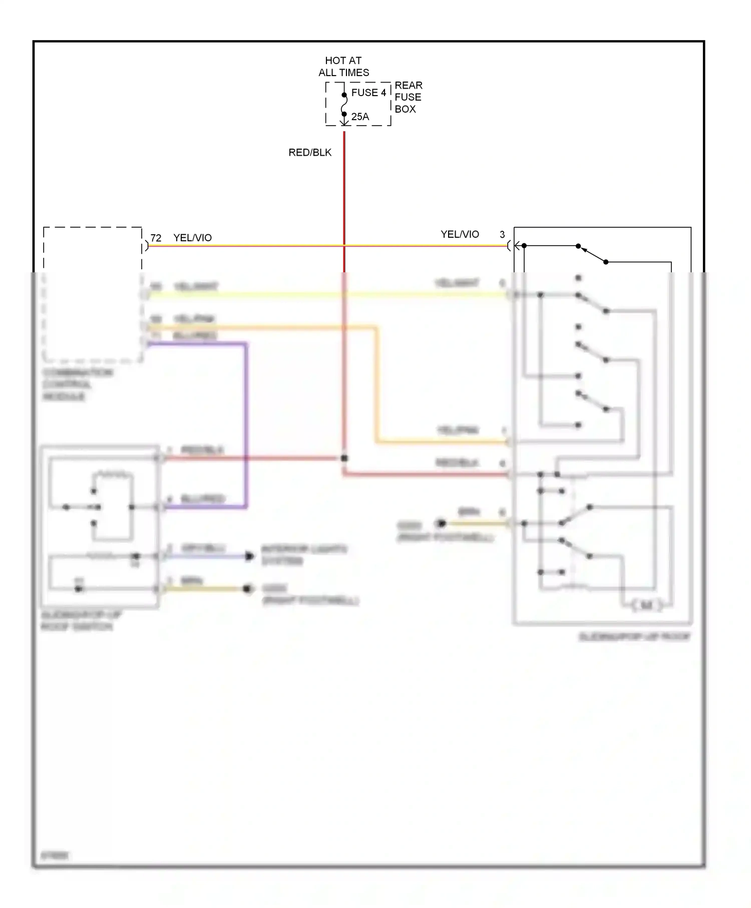 Wiring diagram combination control module for Mercedes-Benz E-class W210/S210 (1995-1999) (14 of 17)