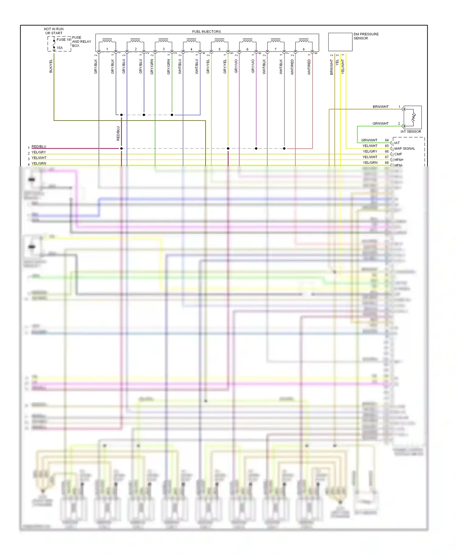 Wiring diagram iat sensor for Mercedes-Benz E-class W210/S210 (1995-1999) (1 of 1)