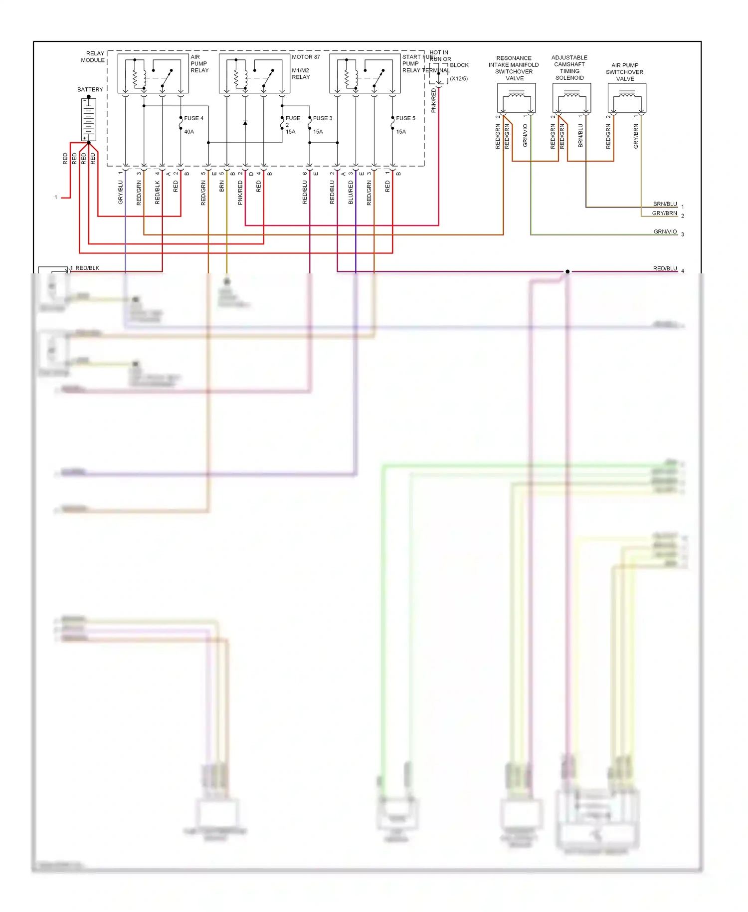Wiring diagram relay module for Mercedes-Benz E-class W210/S210 (1995-1999) (8 of 9)