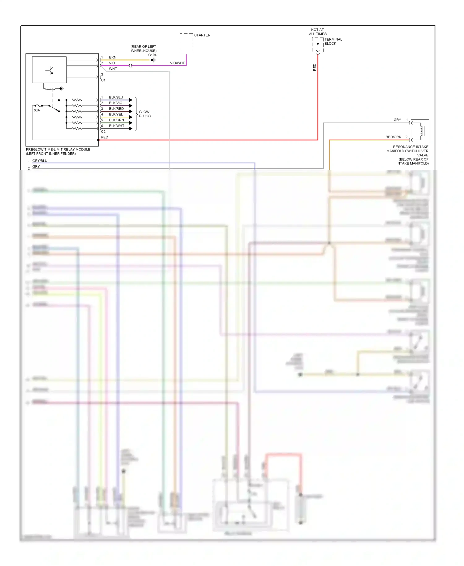 Wiring diagram relay module for Mercedes-Benz E-class W210/S210 (1995-1999) (7 of 9)