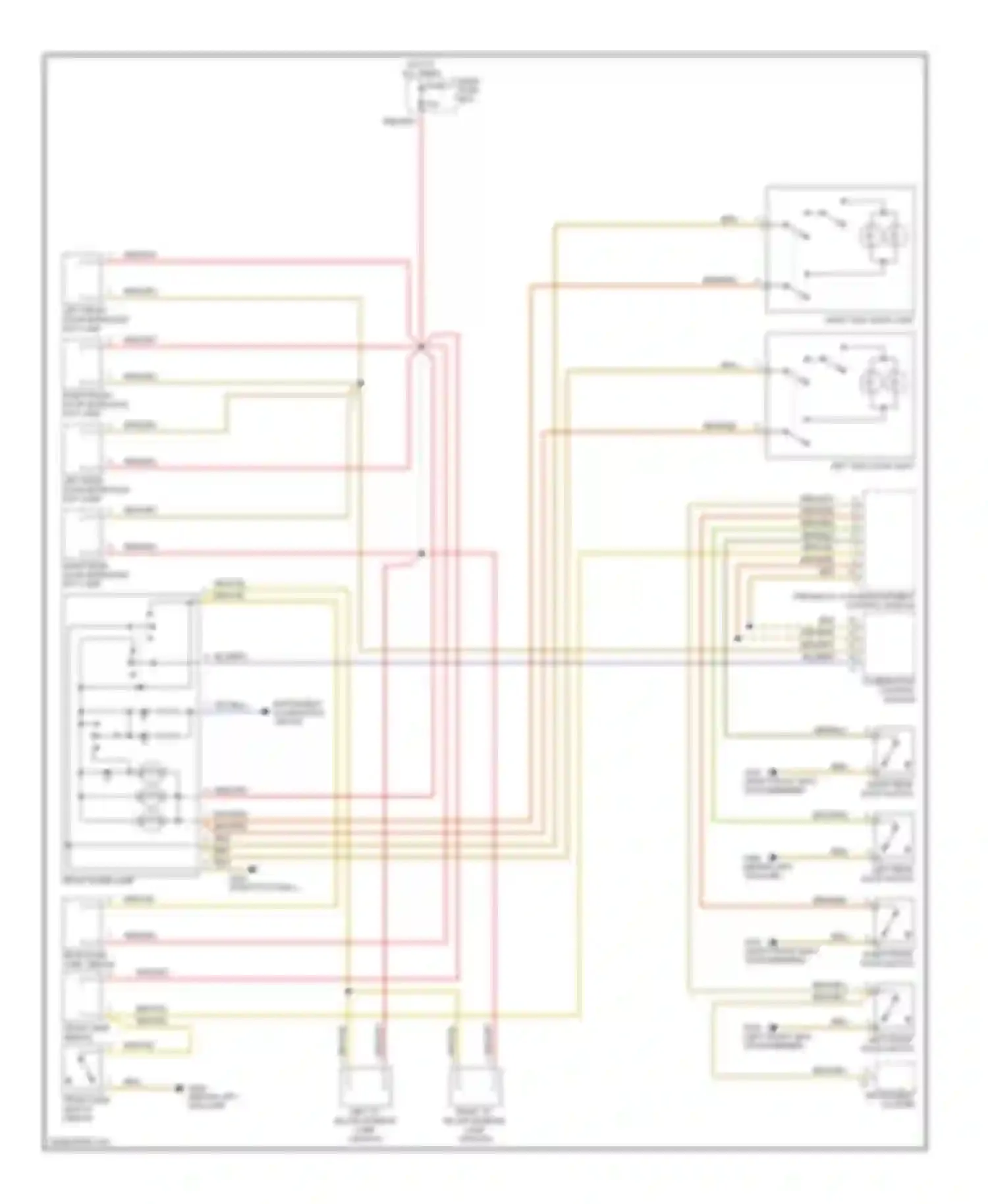 E-class AMG Mercedes-Benz W210/S210 (1996-1999): Courtesy lamps circuit