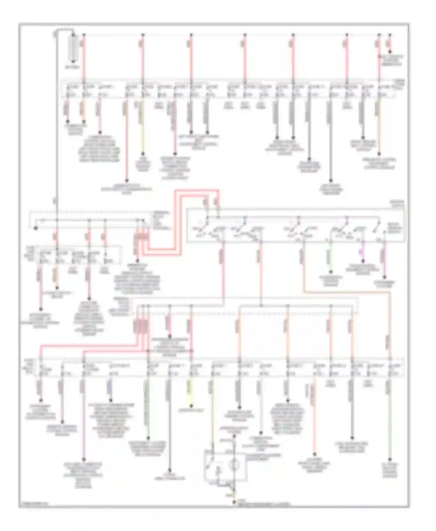 E-class AMG Mercedes-Benz W210/S210 (1996-1999): Power distribution circuit