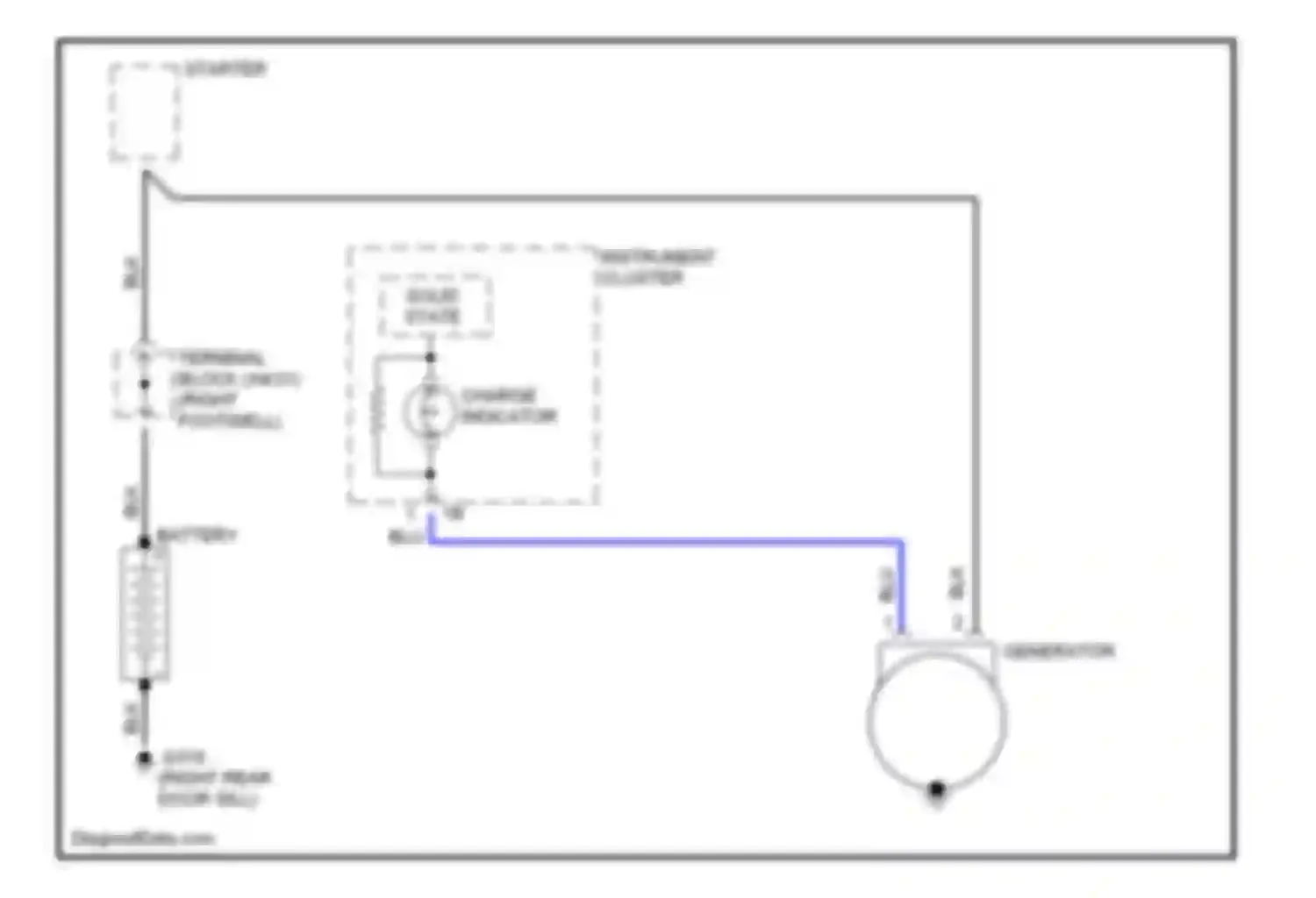 E-class AMG Mercedes-Benz W210/S210 (1996-1999): Charging circuit
