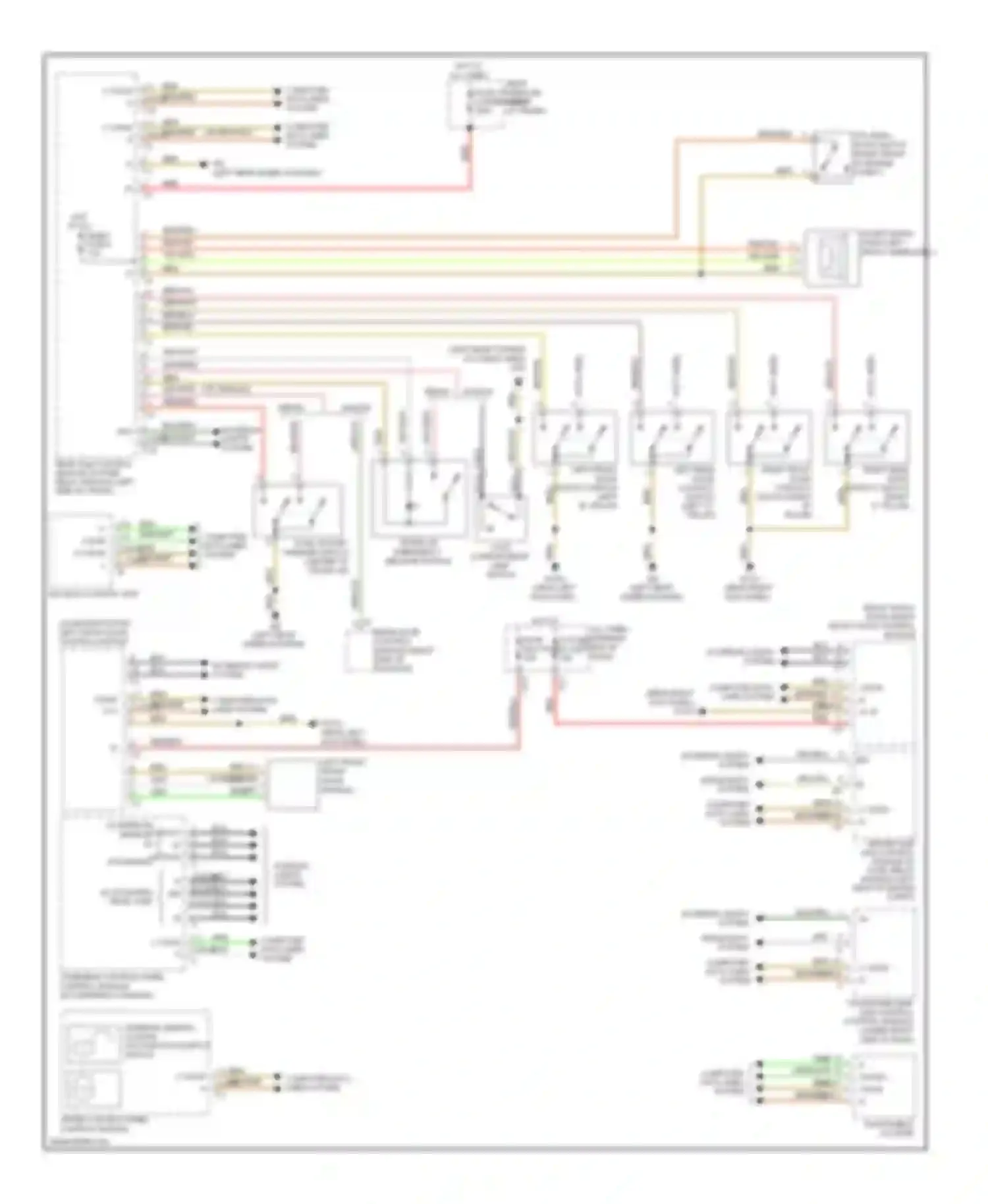 E-class Mercedes-Benz W211/S211 facelift (2006-2009): Anti-theft alarm circuit