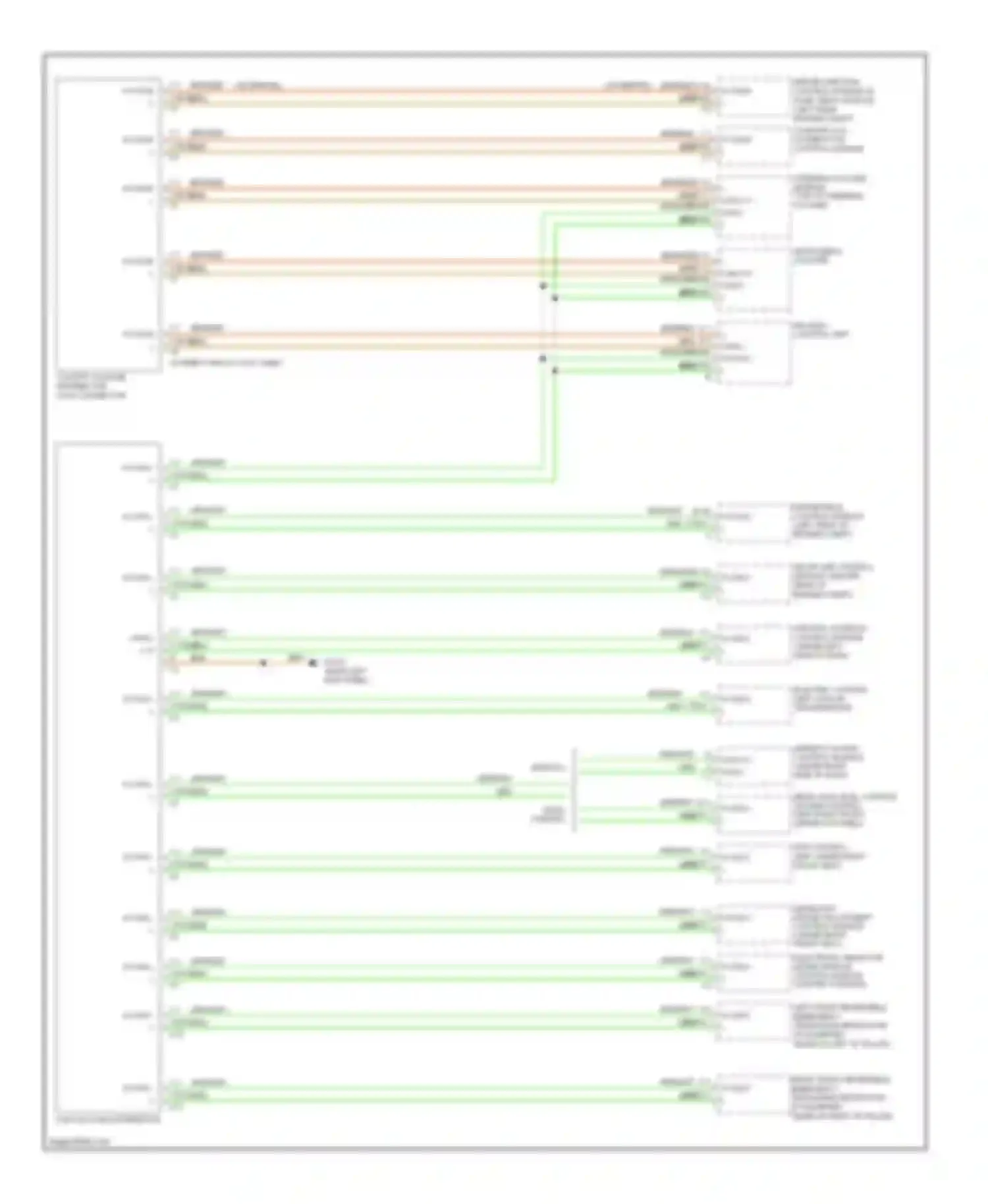 E-class Mercedes-Benz W211/S211 facelift (2006-2009): High/low bus circuit (1 of 2)