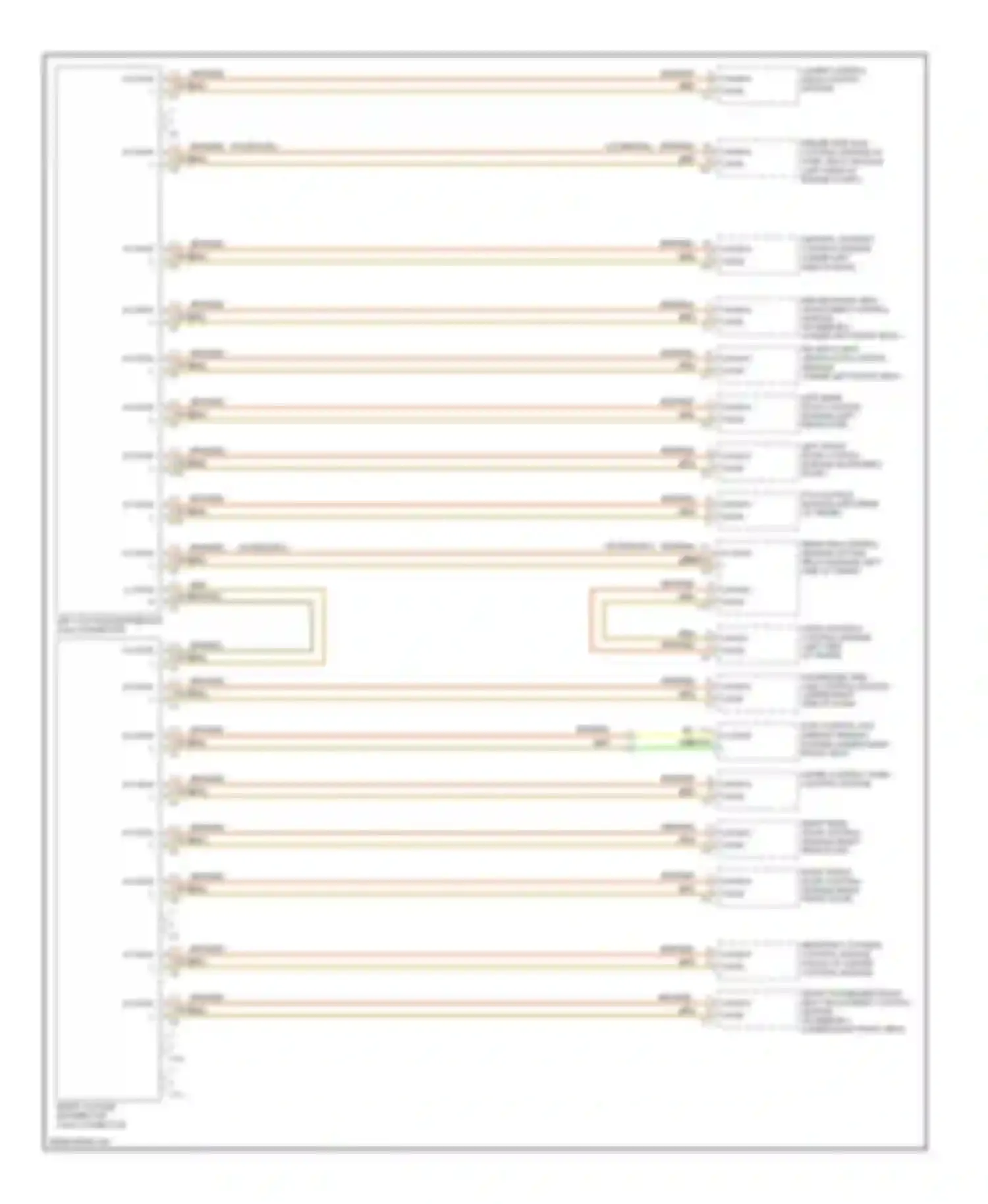 E-class Mercedes-Benz W211/S211 facelift (2006-2009): High/low bus circuit (2 of 2)