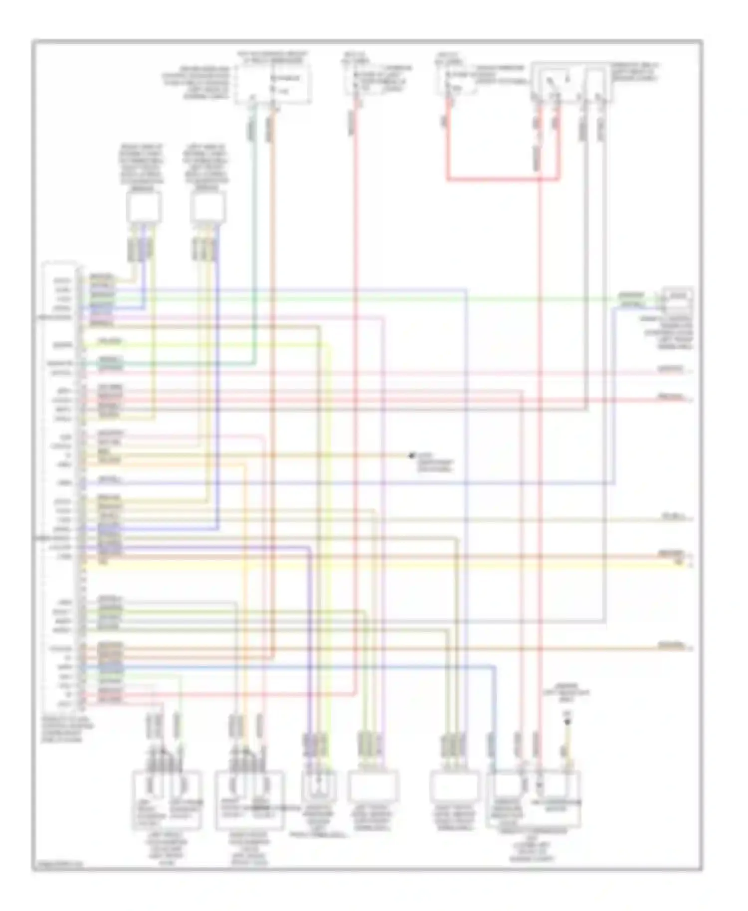 E-class Mercedes-Benz W211/S211 facelift (2006-2009): Electronic suspension circuit (1 of 2)