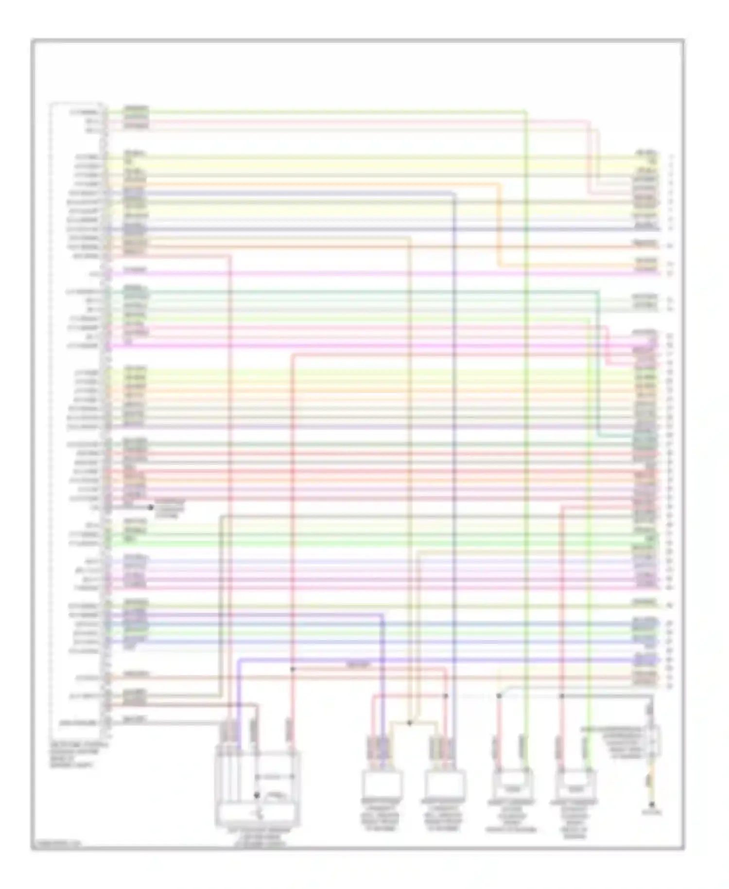 E-class Mercedes-Benz W211/S211 facelift (2006-2009): Wiring diagram engine performance 5.5l (1 of 5)