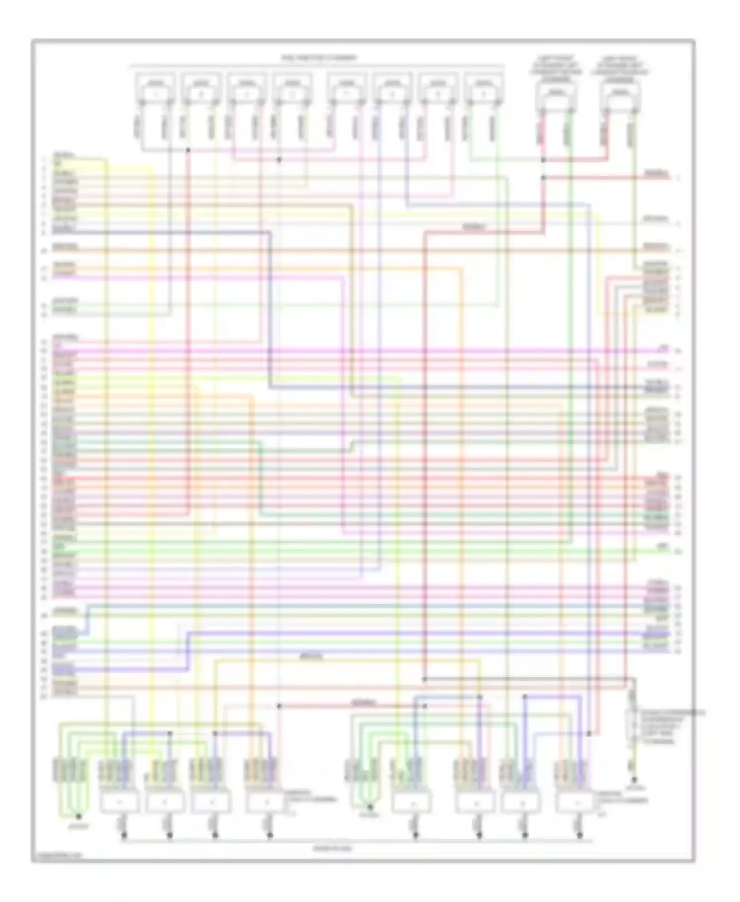 E-class Mercedes-Benz W211/S211 facelift (2006-2009): Wiring diagram engine performance 5.5l (2 of 5)