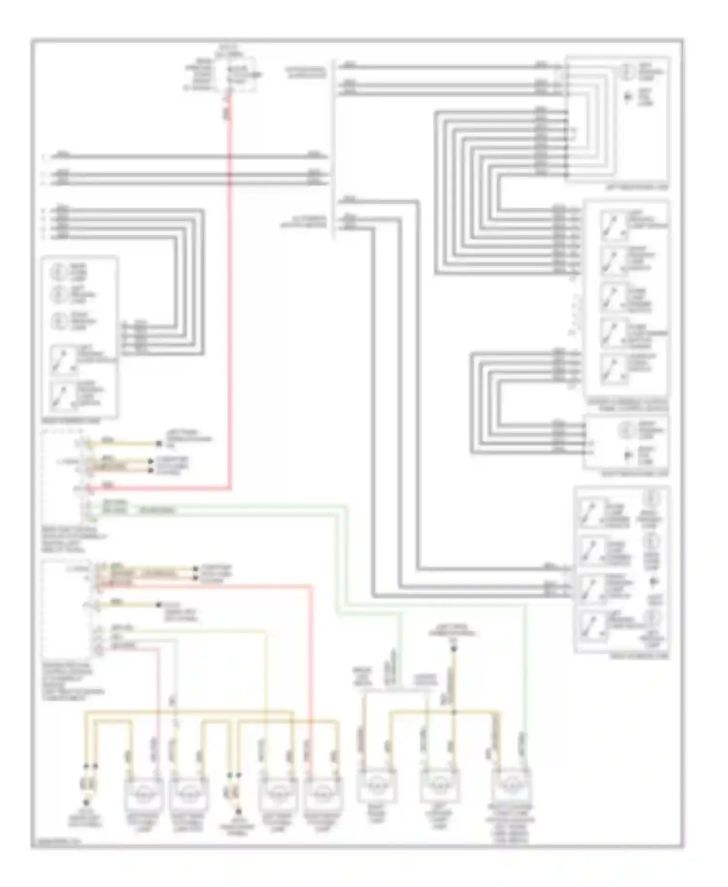 E-class Mercedes-Benz W211/S211 facelift (2006-2009): Courtesy lamps circuit (2 of 3)