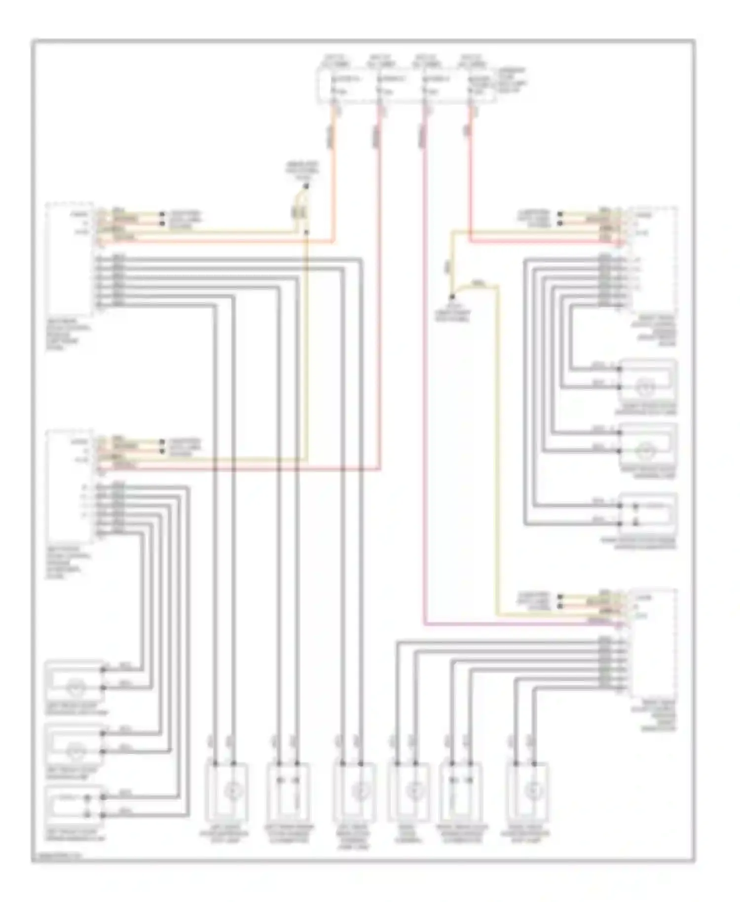 E-class Mercedes-Benz W211/S211 facelift (2006-2009): Courtesy lamps circuit (3 of 3)