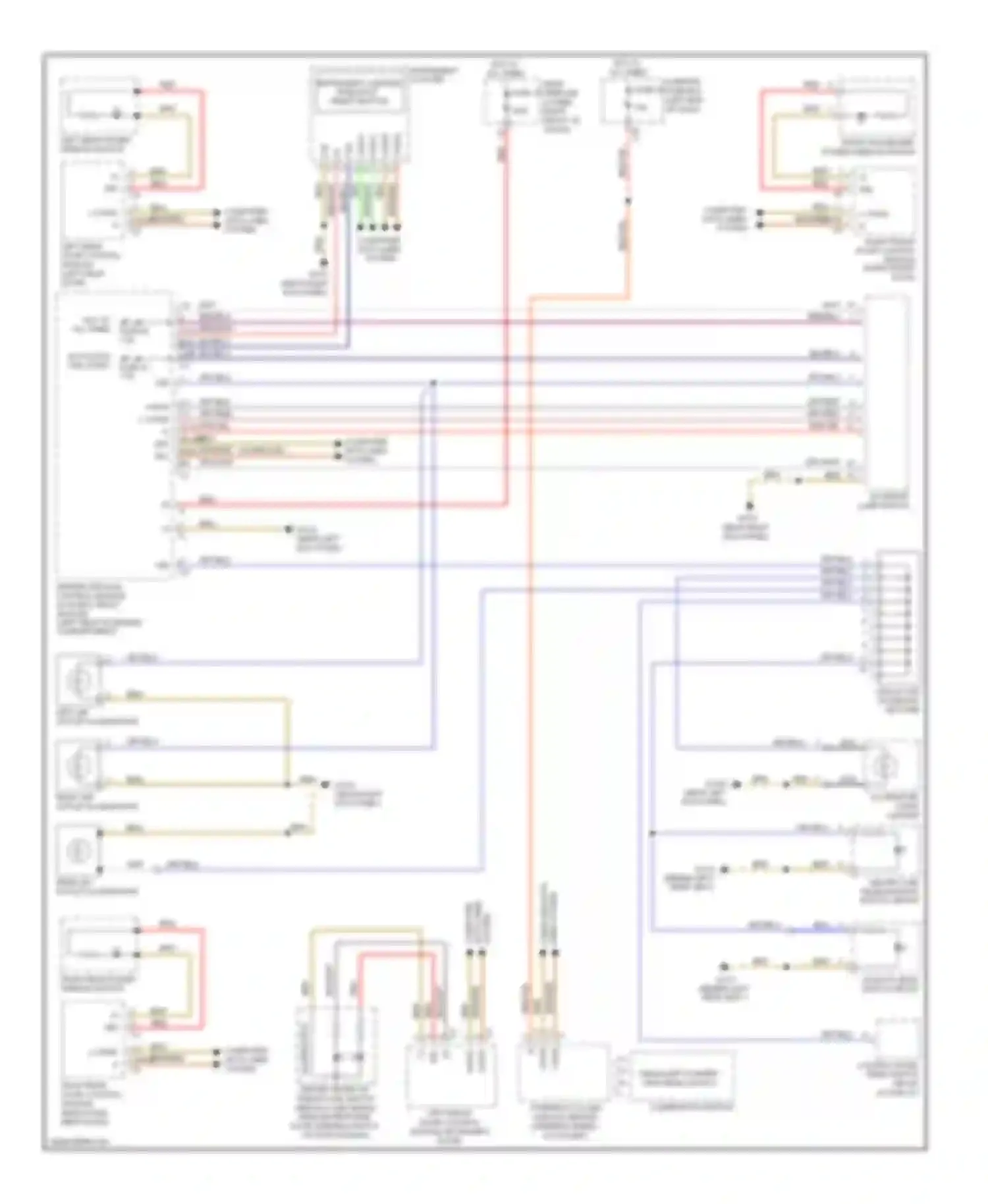 E-class Mercedes-Benz W211/S211 facelift (2006-2009): Instrument illumination circuit