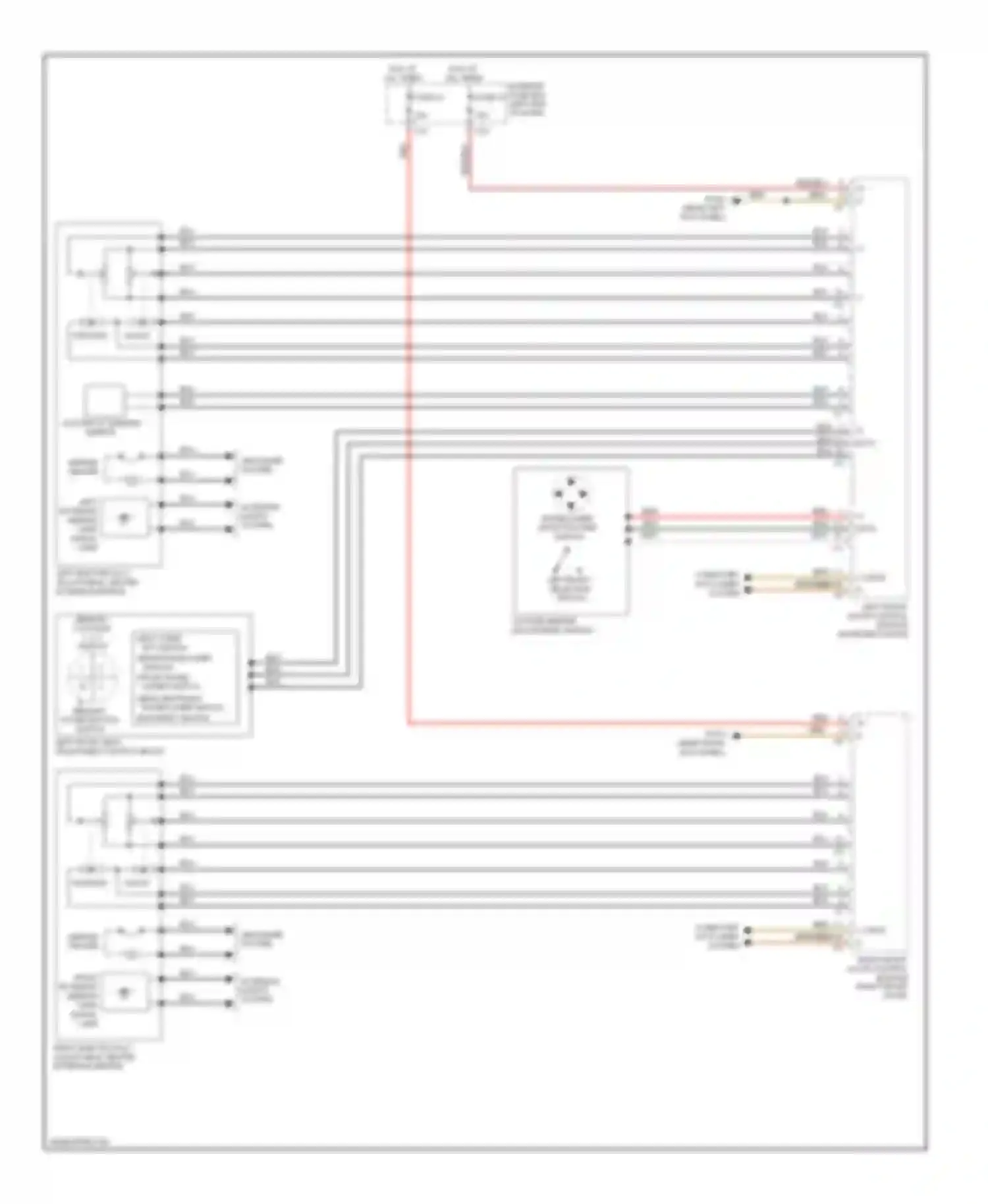 E-class Mercedes-Benz W211/S211 facelift (2006-2009): Memory mirrors circuit