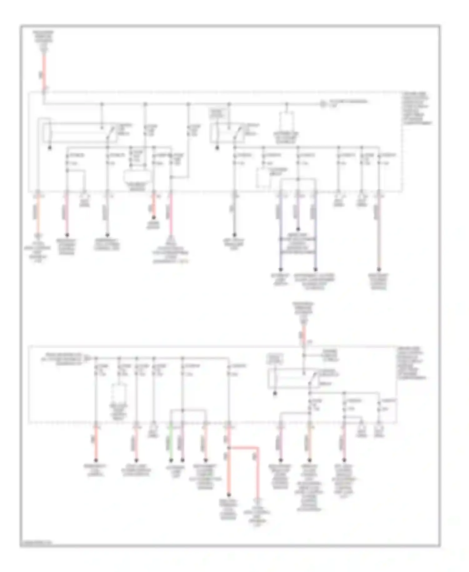 E-class Mercedes-Benz W211/S211 facelift (2006-2009): Power distribution circuit (2 of 3)