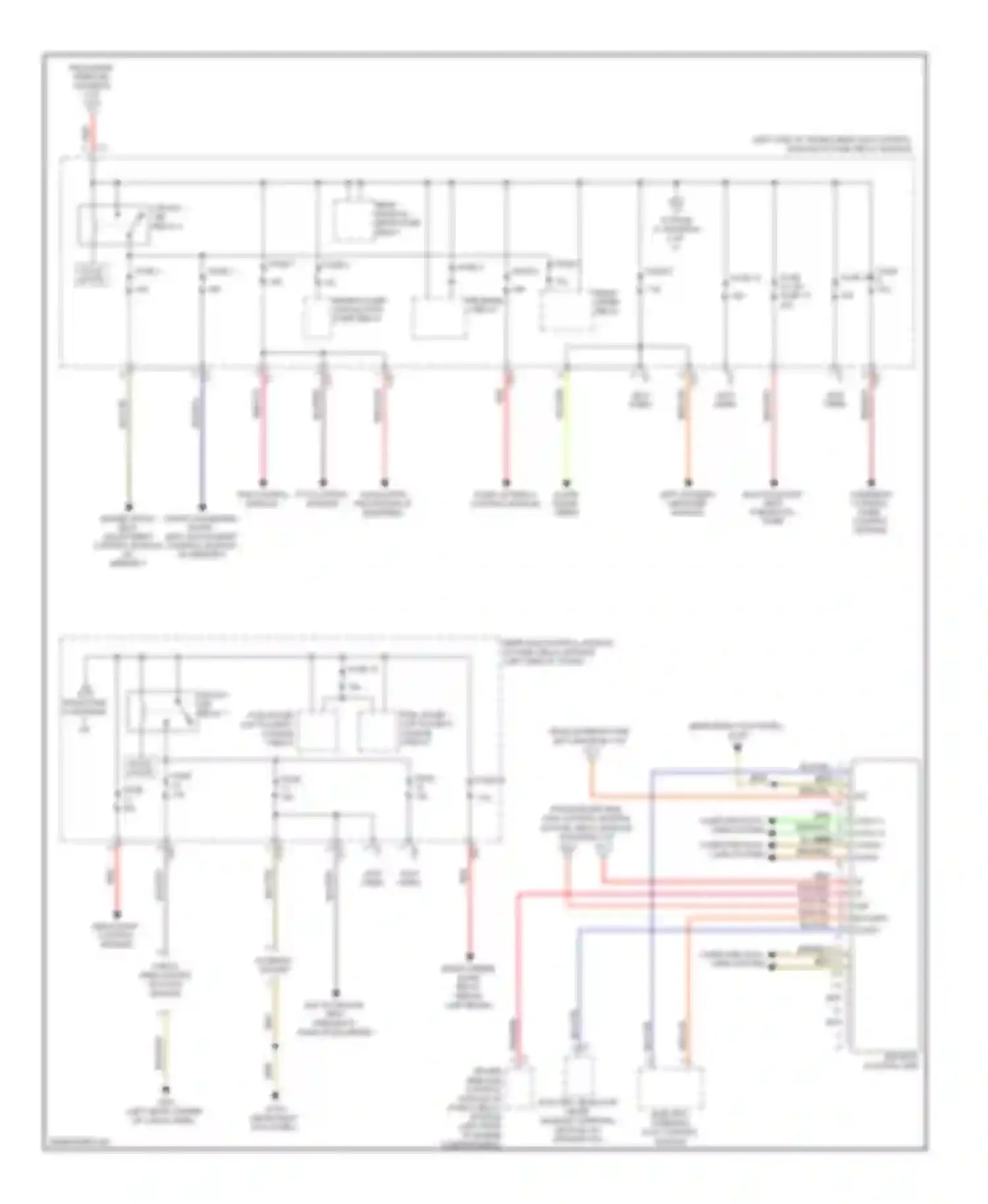 E-class Mercedes-Benz W211/S211 facelift (2006-2009): Power distribution circuit (3 of 3)