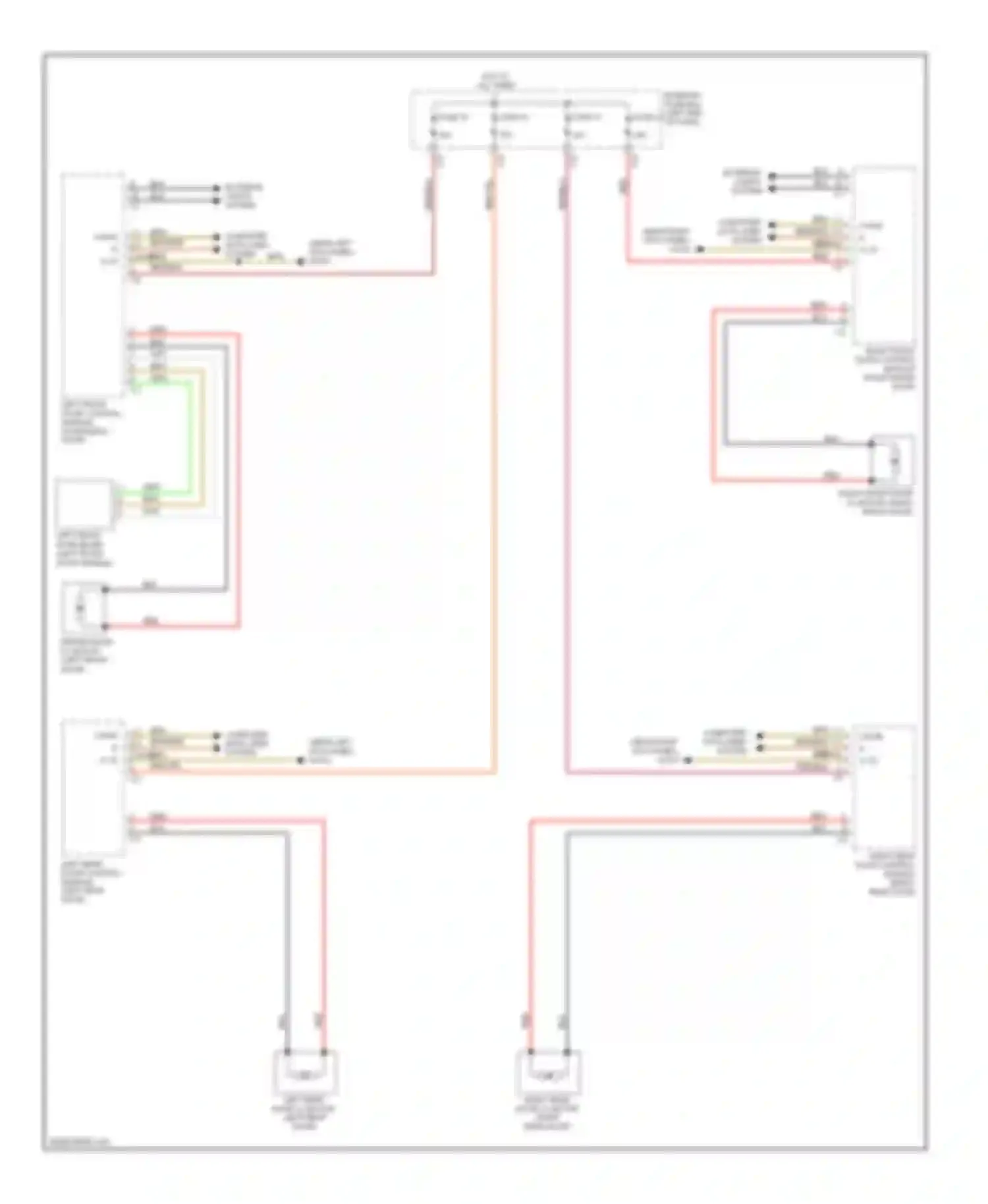E-class Mercedes-Benz W211/S211 facelift (2006-2009): Automatic door locks circuit, sedan (2 of 2)