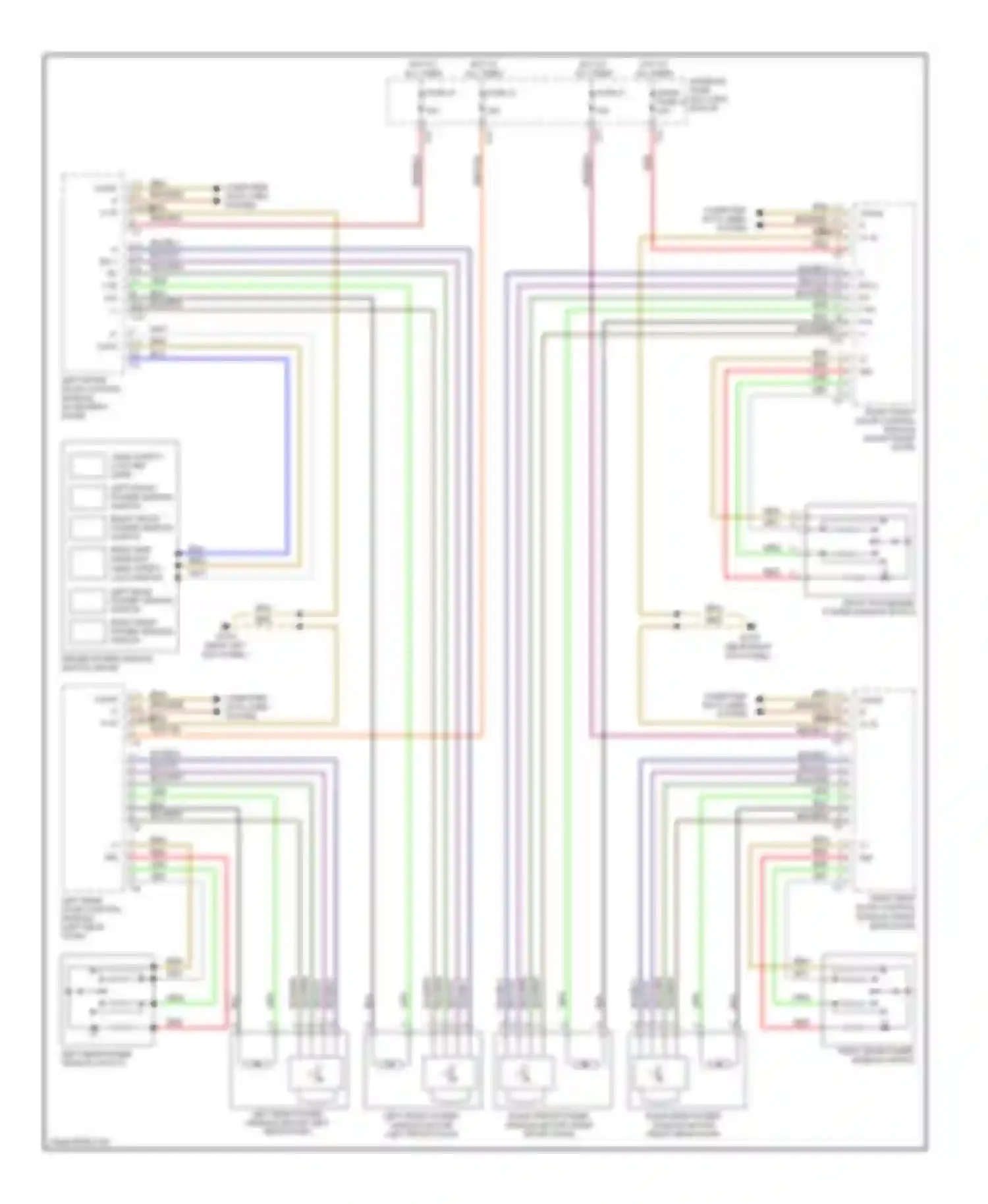 E-class Mercedes-Benz W211/S211 facelift (2006-2009): Power windows circuit