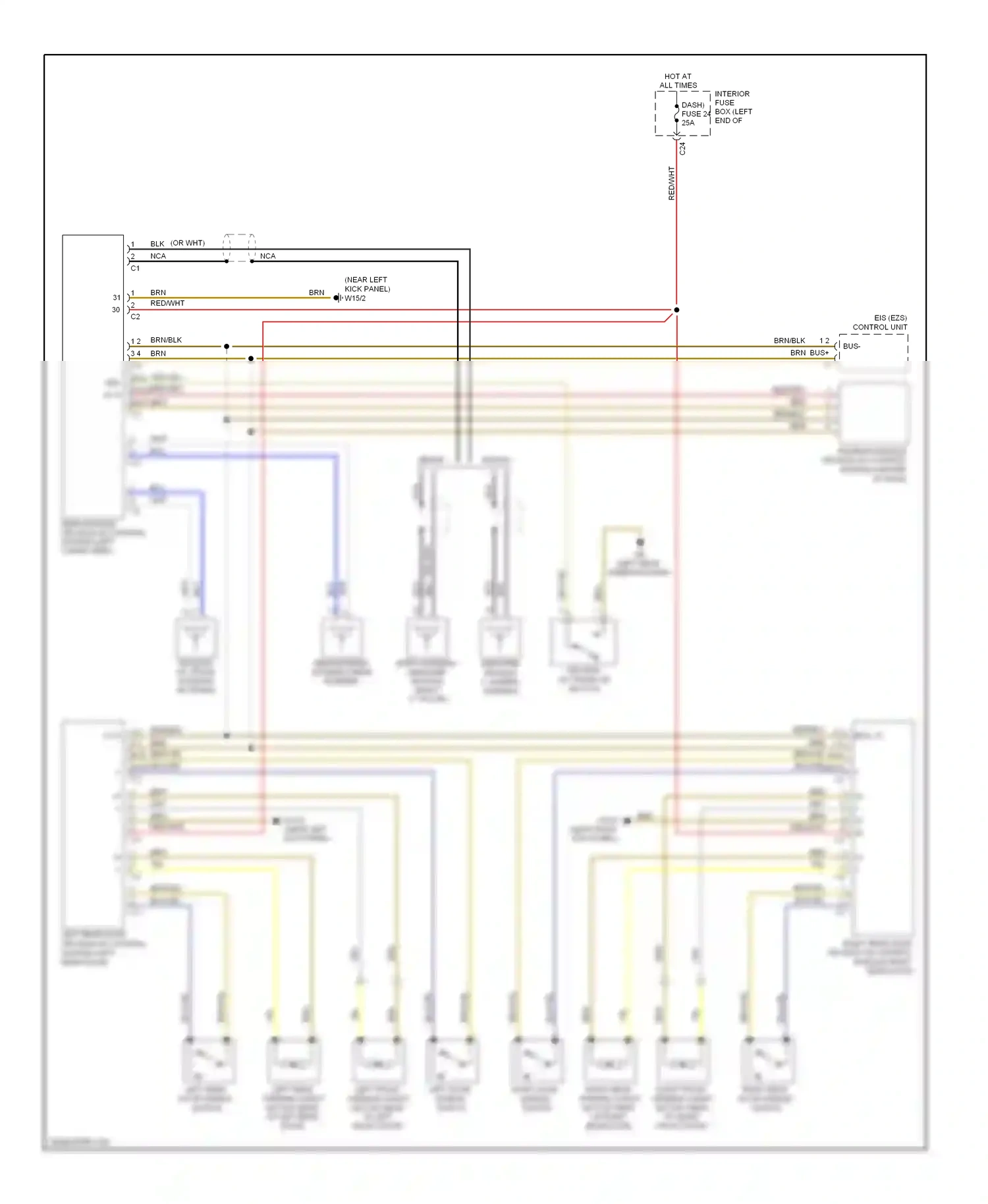 Wiring diagram blu for Mercedes-Benz E-class W211/S211 facelift (2006-2009) (15 of 36)