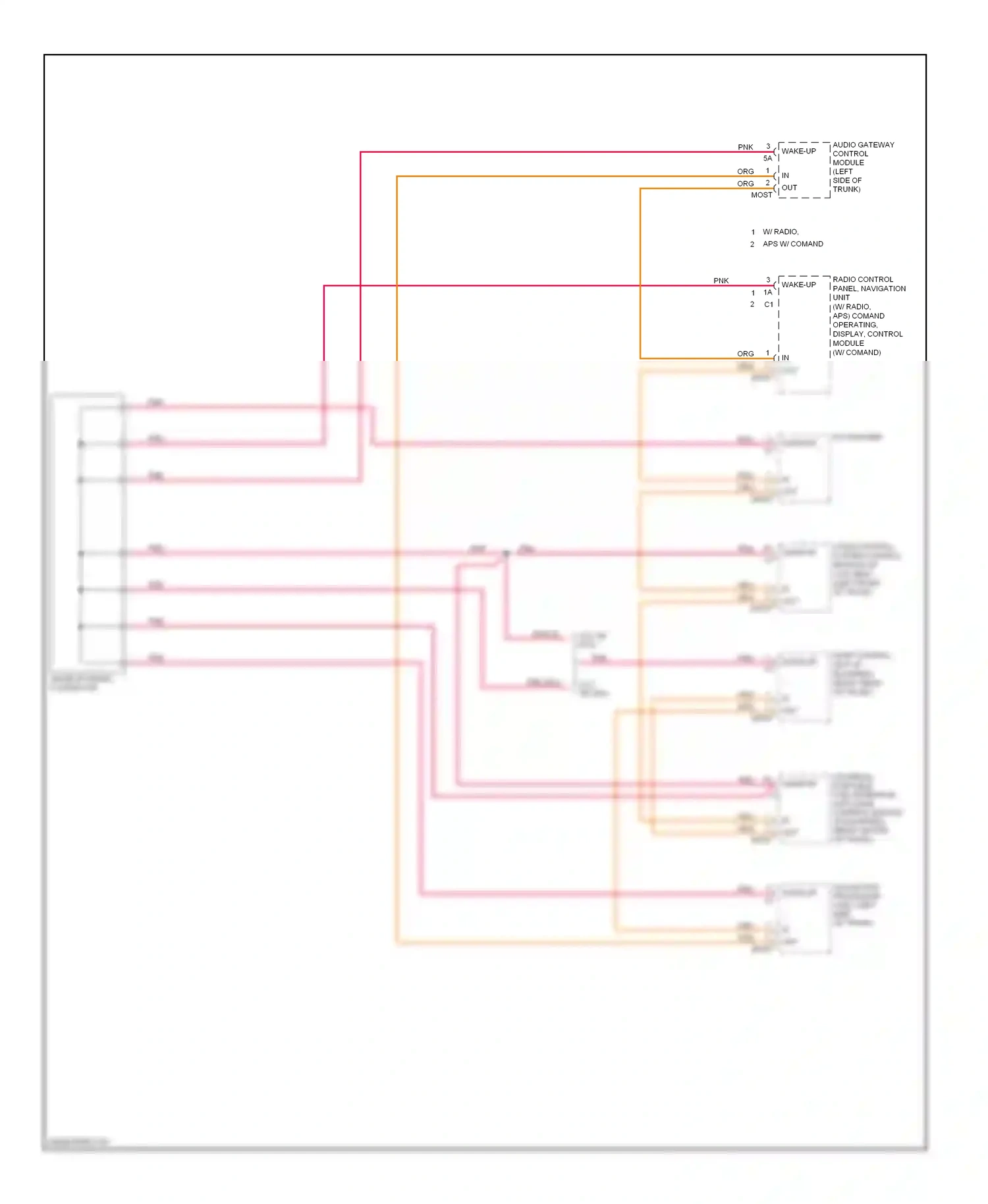 Wiring diagram cd changer for Mercedes-Benz E-class W211/S211 facelift (2006-2009) (3 of 5)