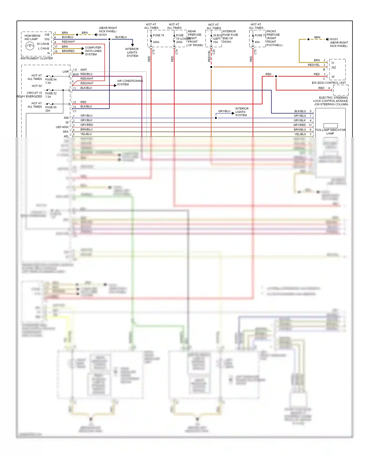Wiring diagram computer data lines system for Mercedes-Benz E-class W211/S211 facelift (2006-2009) (23 of 62)