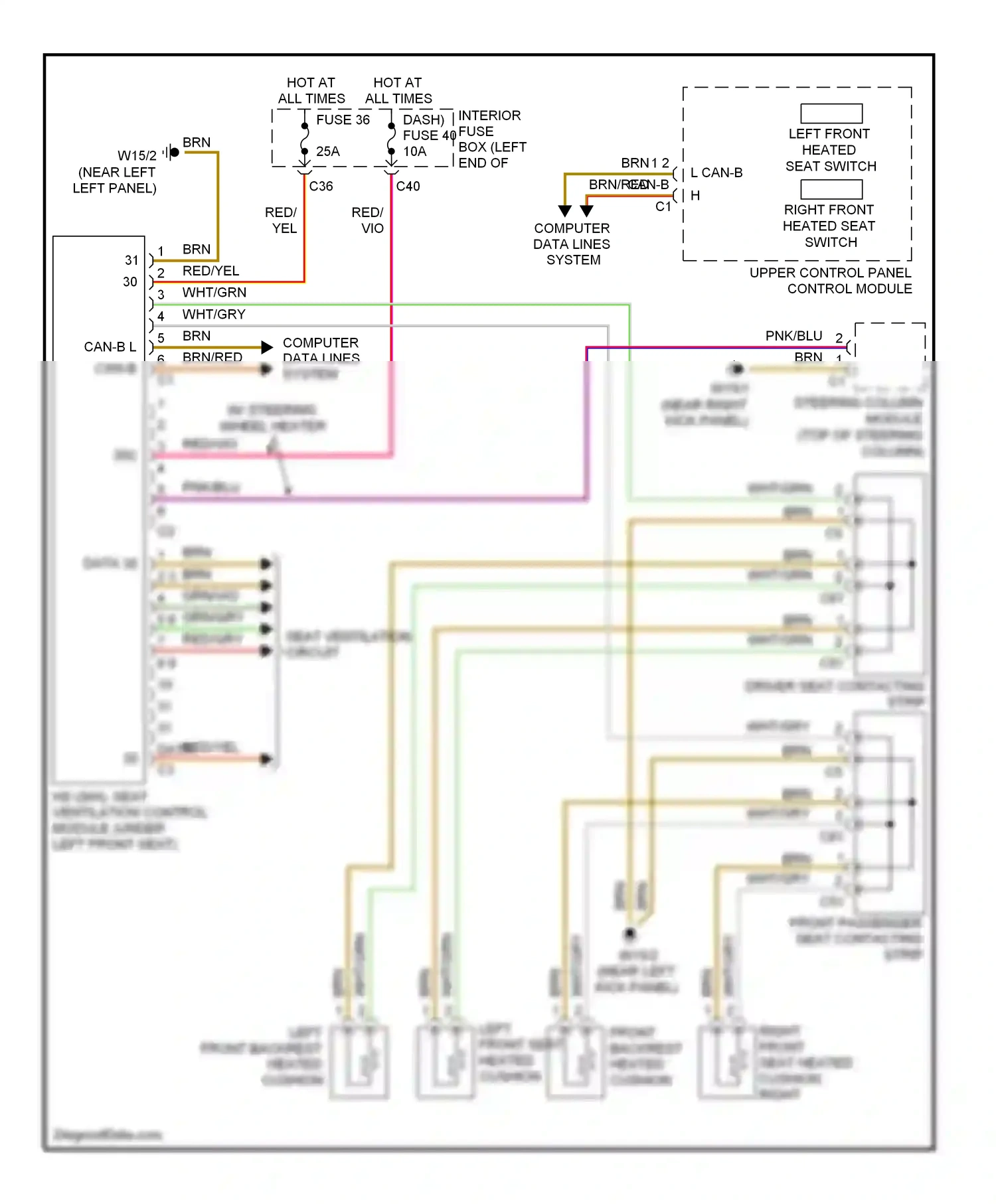 Wiring diagram computer data lines system for Mercedes-Benz E-class W211/S211 facelift (2006-2009) (43 of 62)
