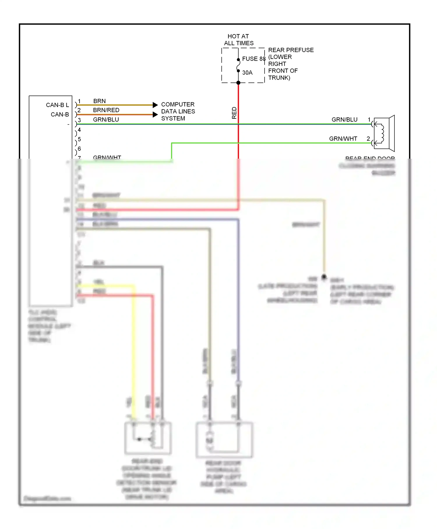 Wiring diagram computer data lines system for Mercedes-Benz E-class W211/S211 facelift (2006-2009) (60 of 62)