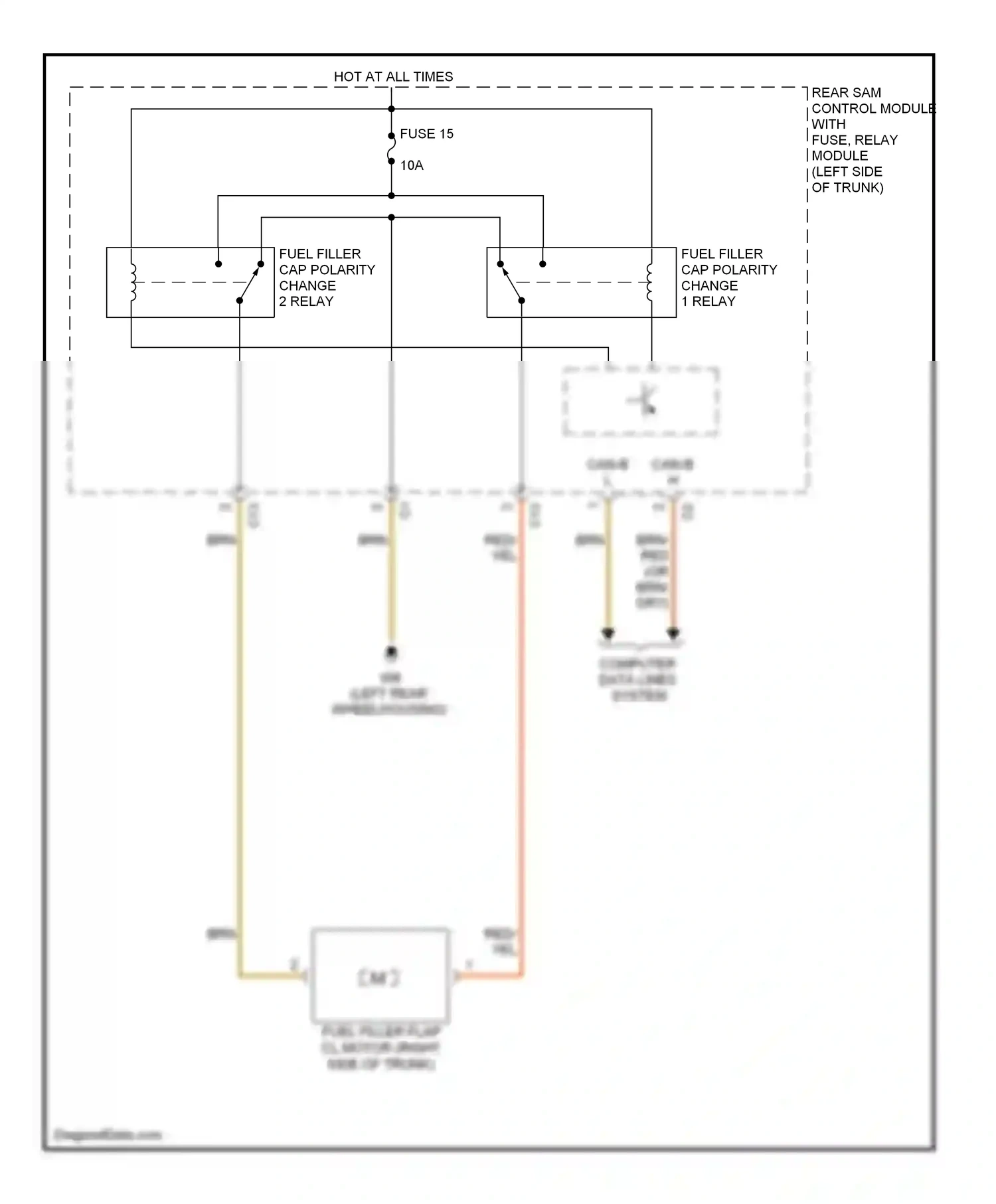 Wiring diagram computer data lines system for Mercedes-Benz E-class W211/S211 facelift (2006-2009) (53 of 62)