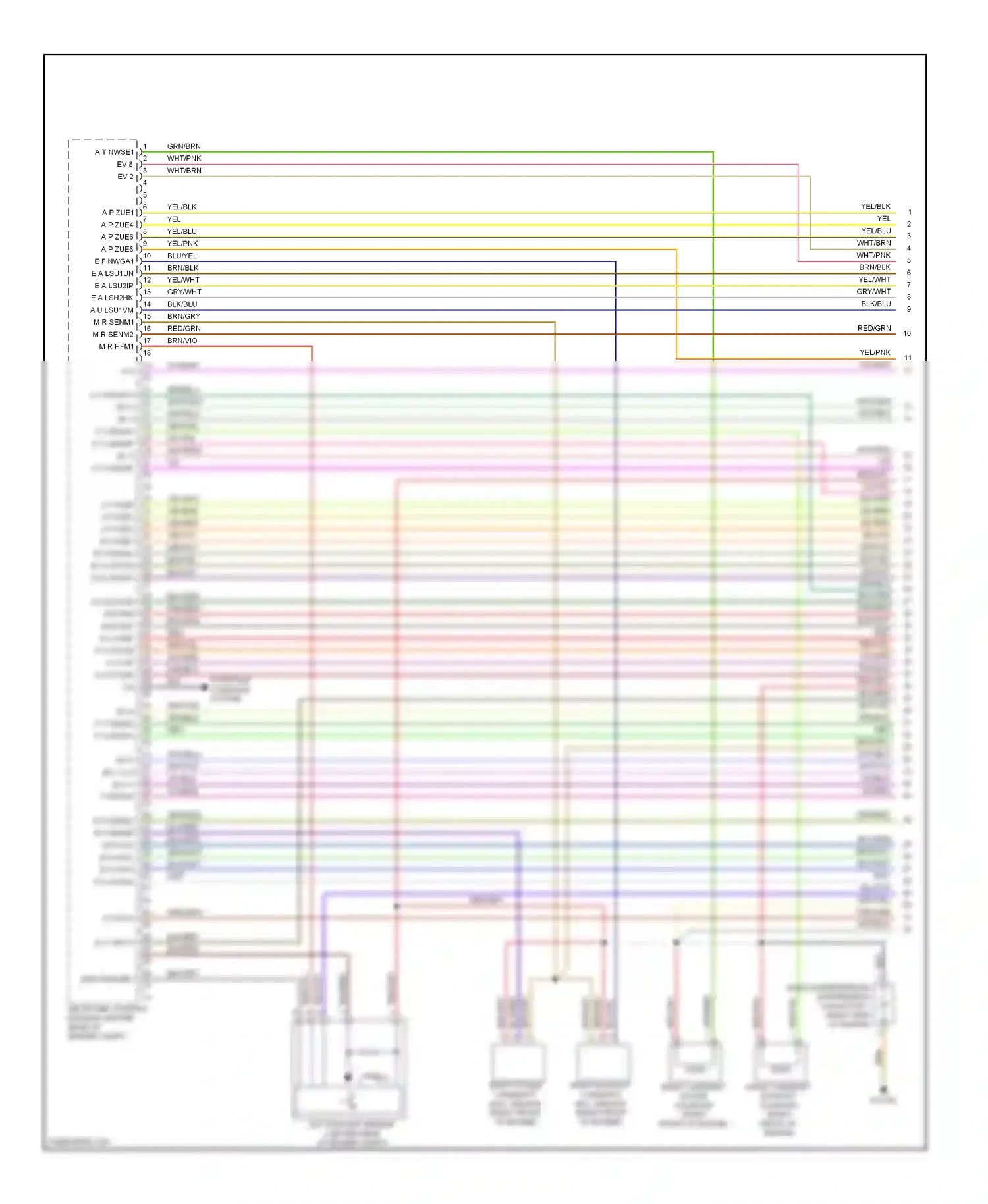 Wiring diagram ev 4 for Mercedes-Benz E-class W211/S211 facelift (2006-2009) (1 of 1)