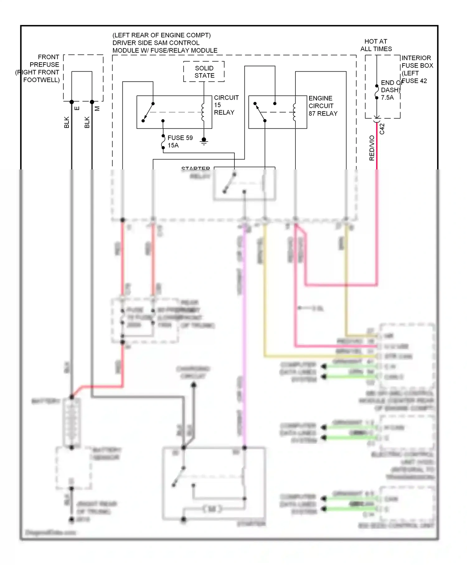 Mercedes-Benz E-class W211/S211 facelift (2006-2009) grn wiring diagram  (49 of 65)