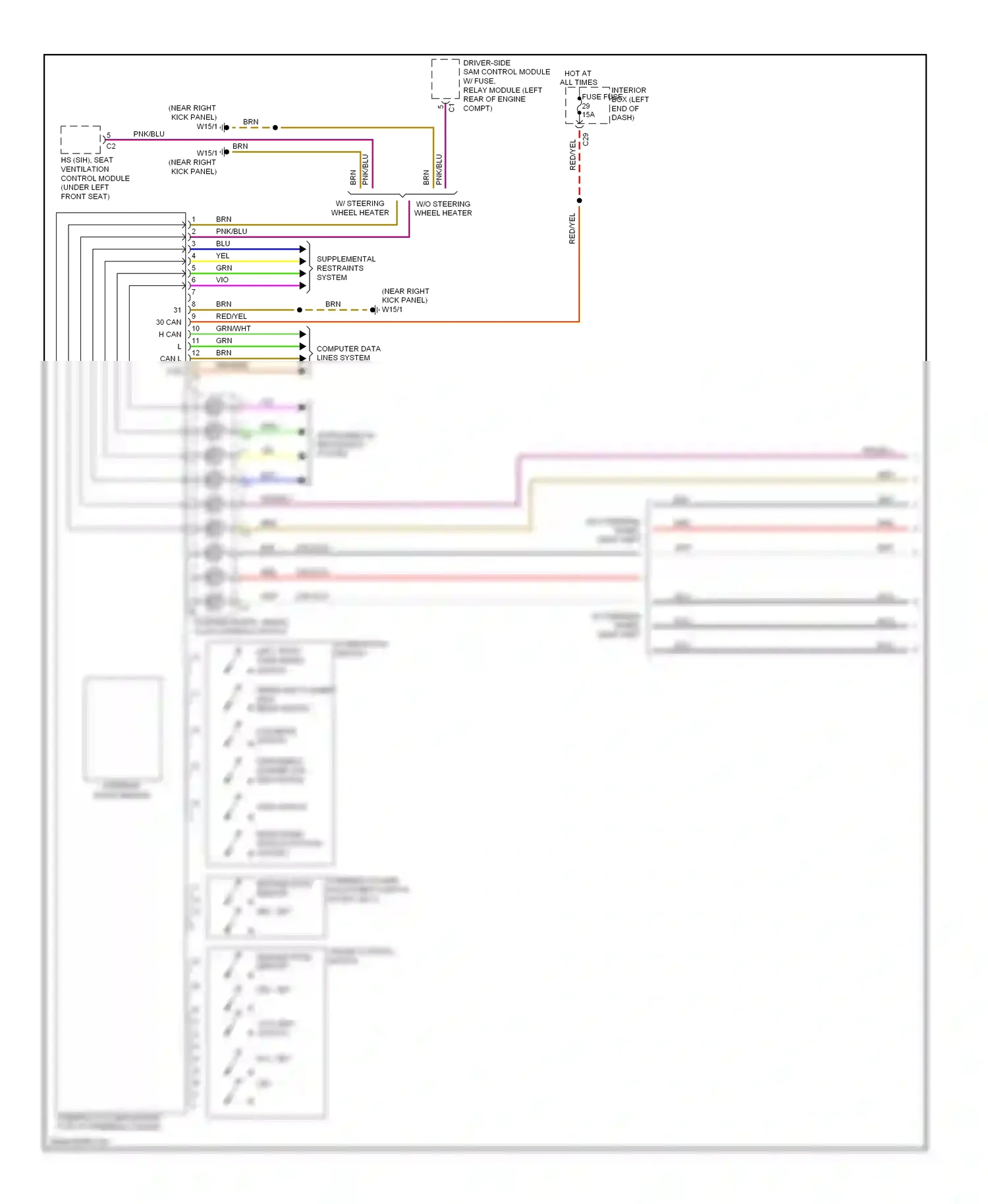Wiring diagram nca for Mercedes-Benz E-class W211/S211 facelift (2006-2009) (8 of 57)