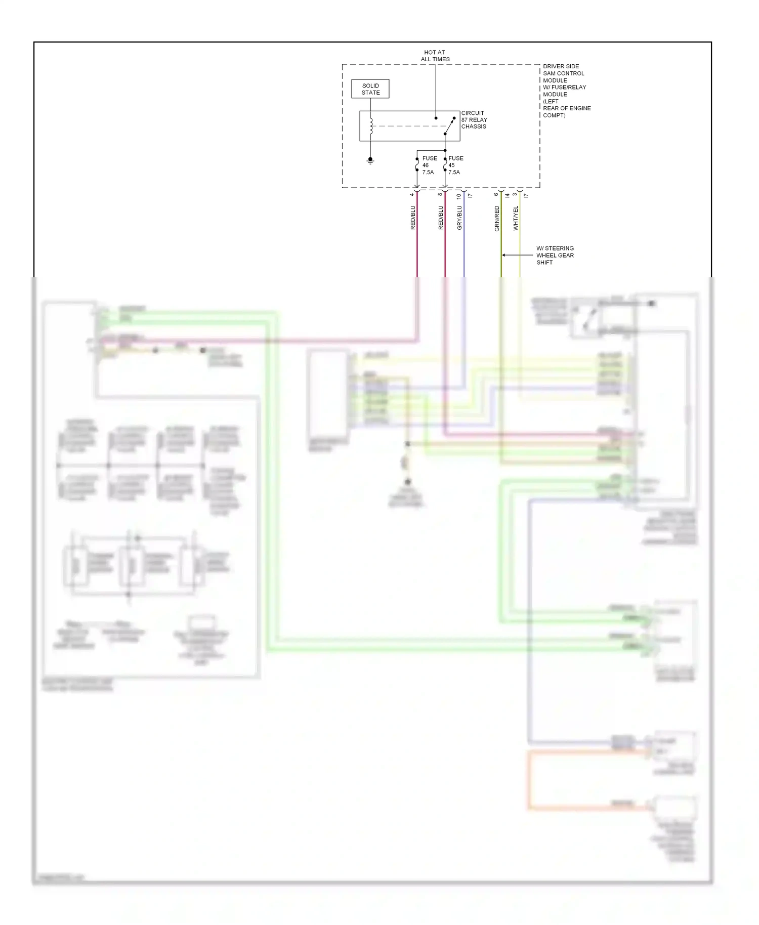 Mercedes-Benz E-class W211/S211 facelift (2006-2009) nca wiring diagram  (48 of 57)
