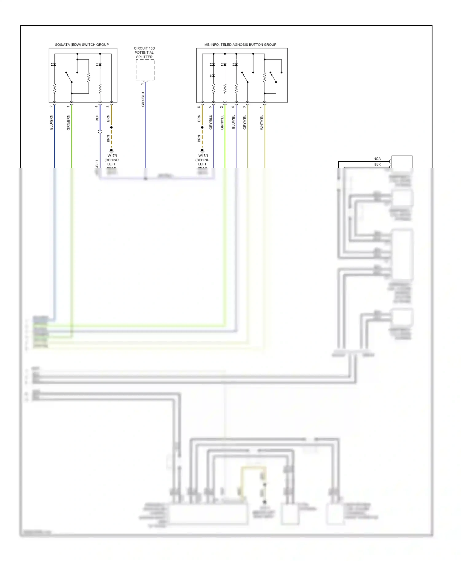 Wiring diagram nca for Mercedes-Benz E-class W211/S211 facelift (2006-2009) (39 of 57)