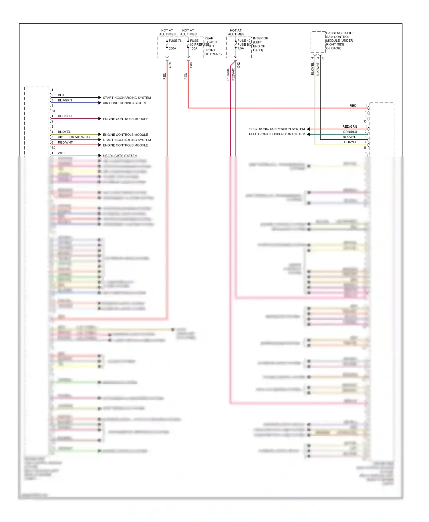 Wiring diagram shift interlock, transmissions systems for Mercedes-Benz E-class W211/S211 facelift (2006-2009) (1 of 1)