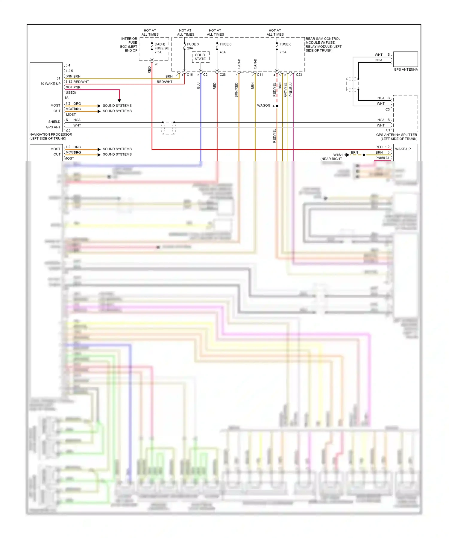 Wiring diagram solid state for Mercedes-Benz E-class W211/S211 facelift (2006-2009) (4 of 16)