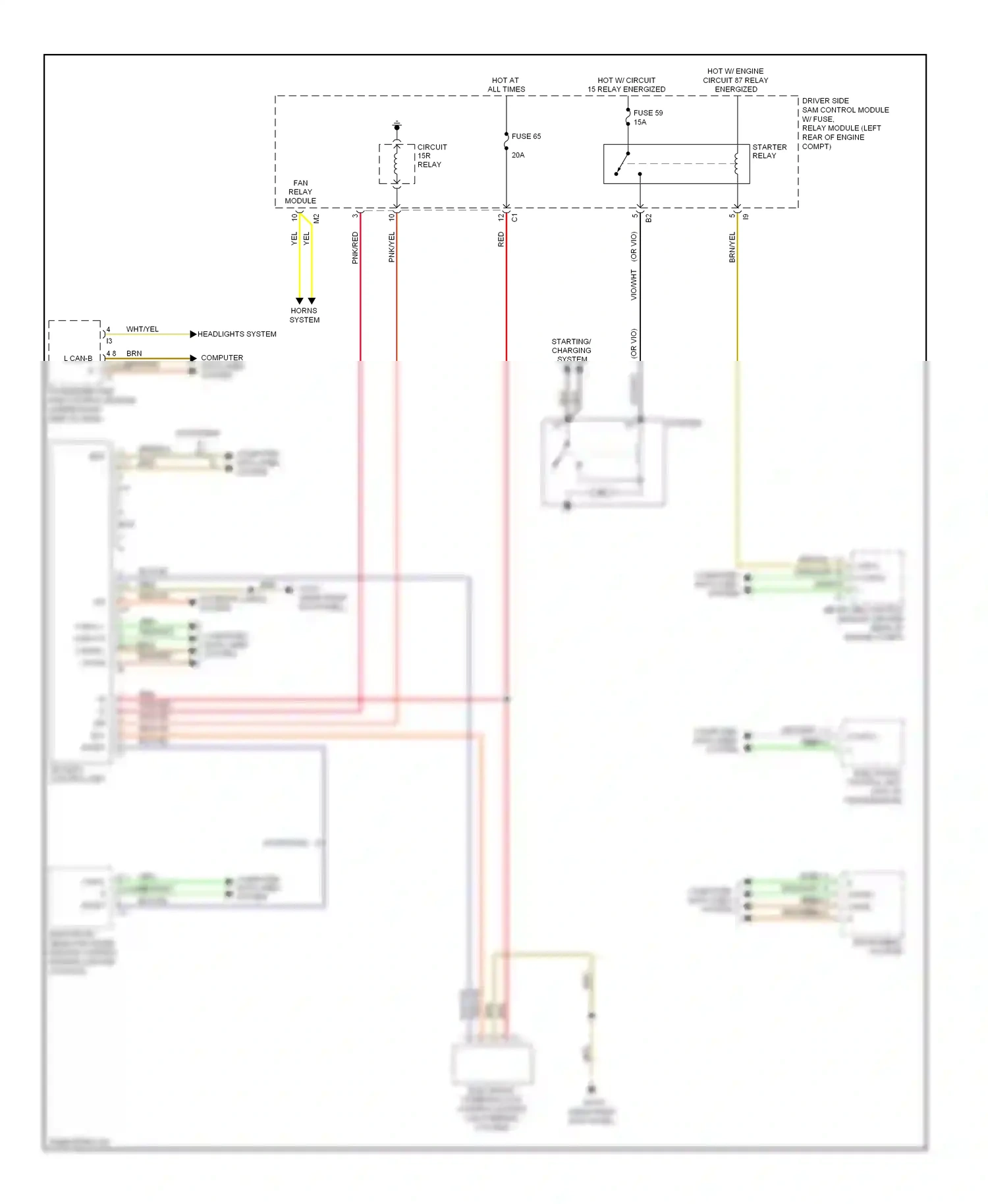 Wiring diagram starting/ charging system for Mercedes-Benz E-class W211/S211 facelift (2006-2009) (1 of 5)