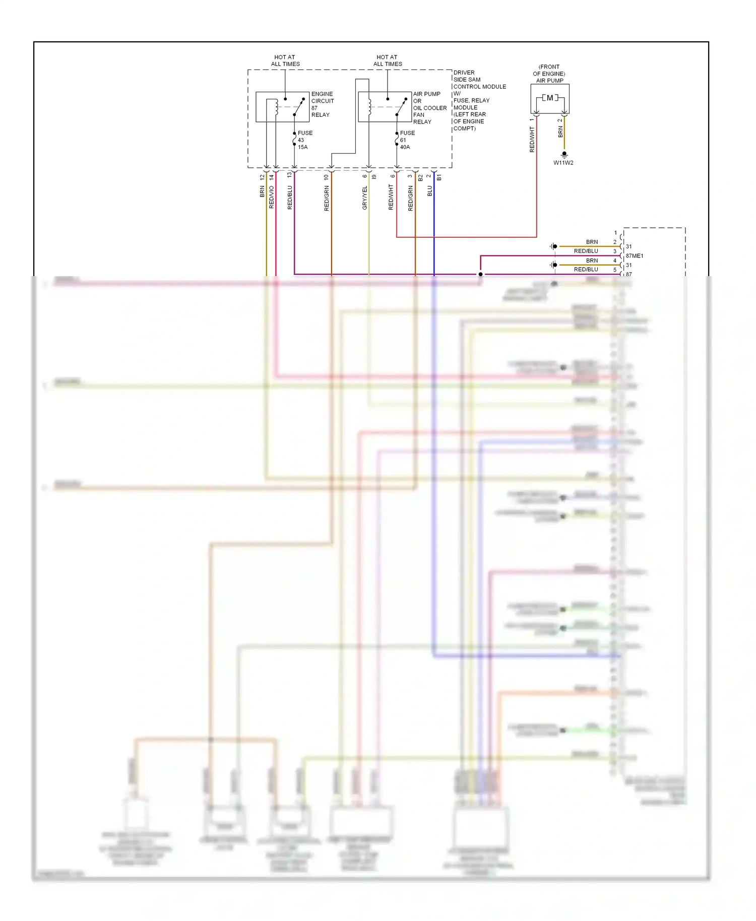 Wiring diagram starting/ charging system for Mercedes-Benz E-class W211/S211 facelift (2006-2009) (5 of 5)