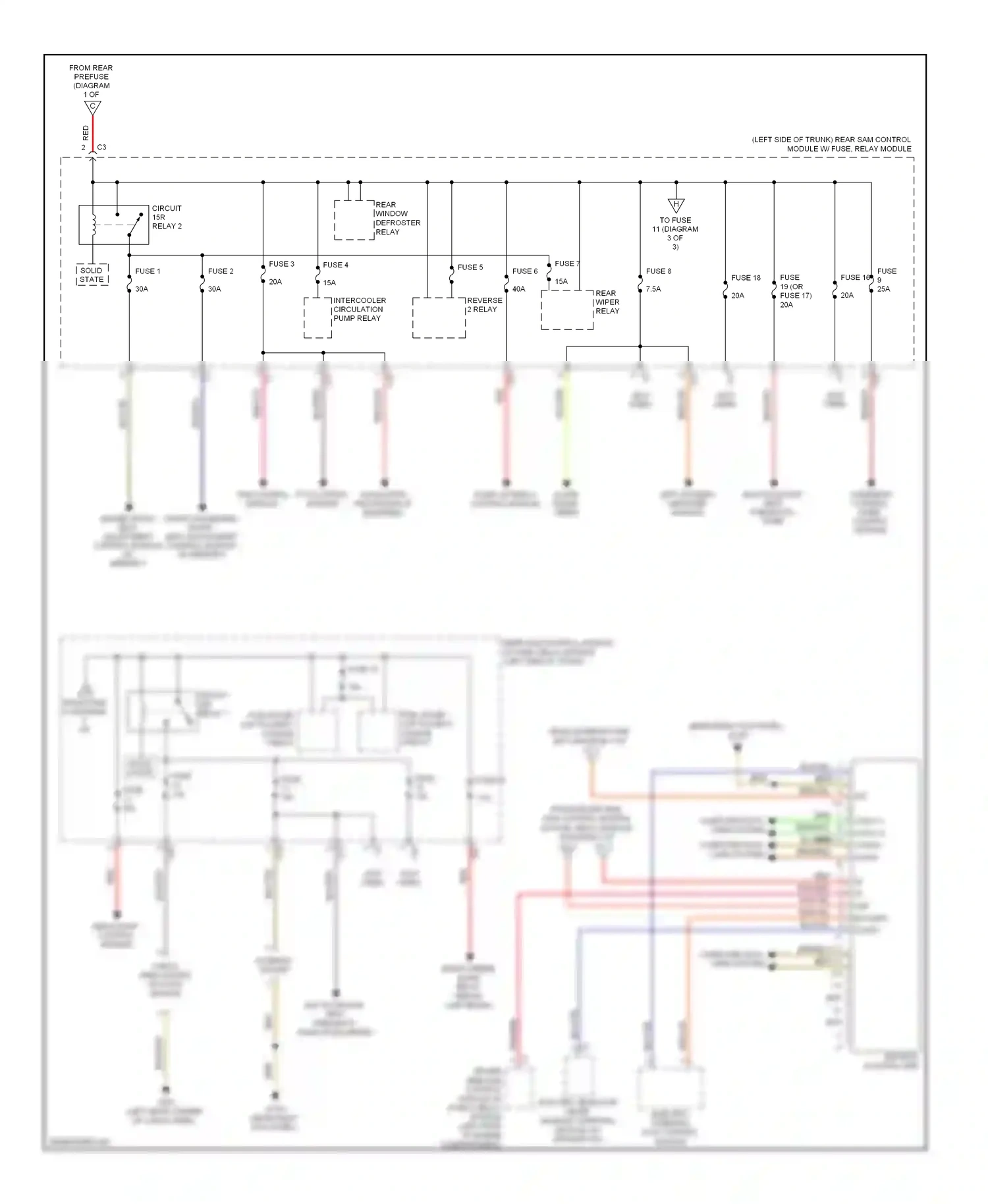 Wiring diagram tpm control module for Mercedes-Benz E-class W211/S211 facelift (2006-2009) (1 of 1)