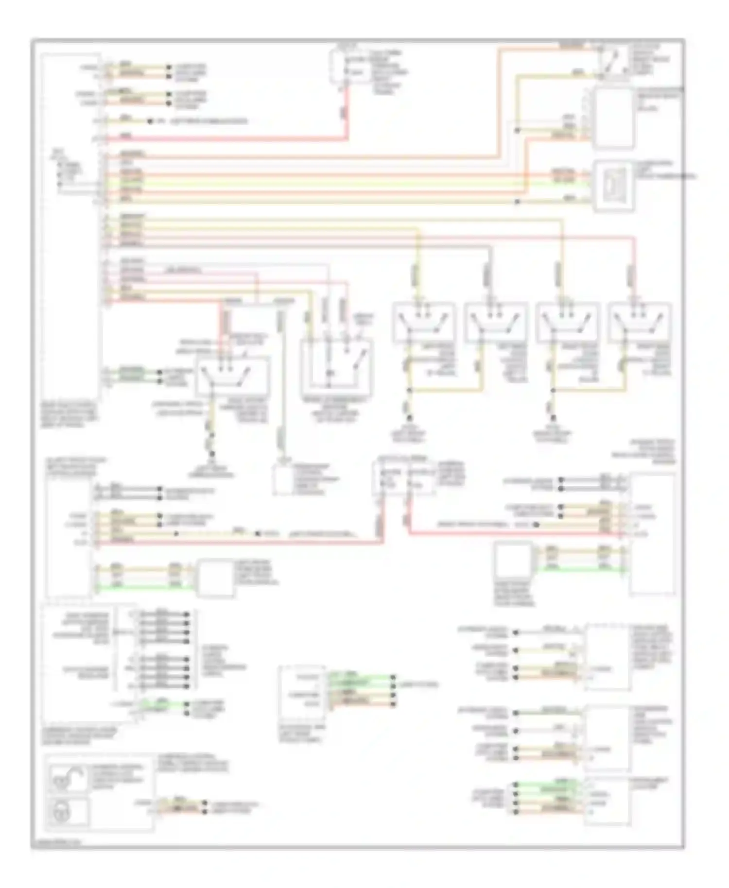 E-class Mercedes-Benz W211/S211 (2002-2006): Anti-theft alarm circuit