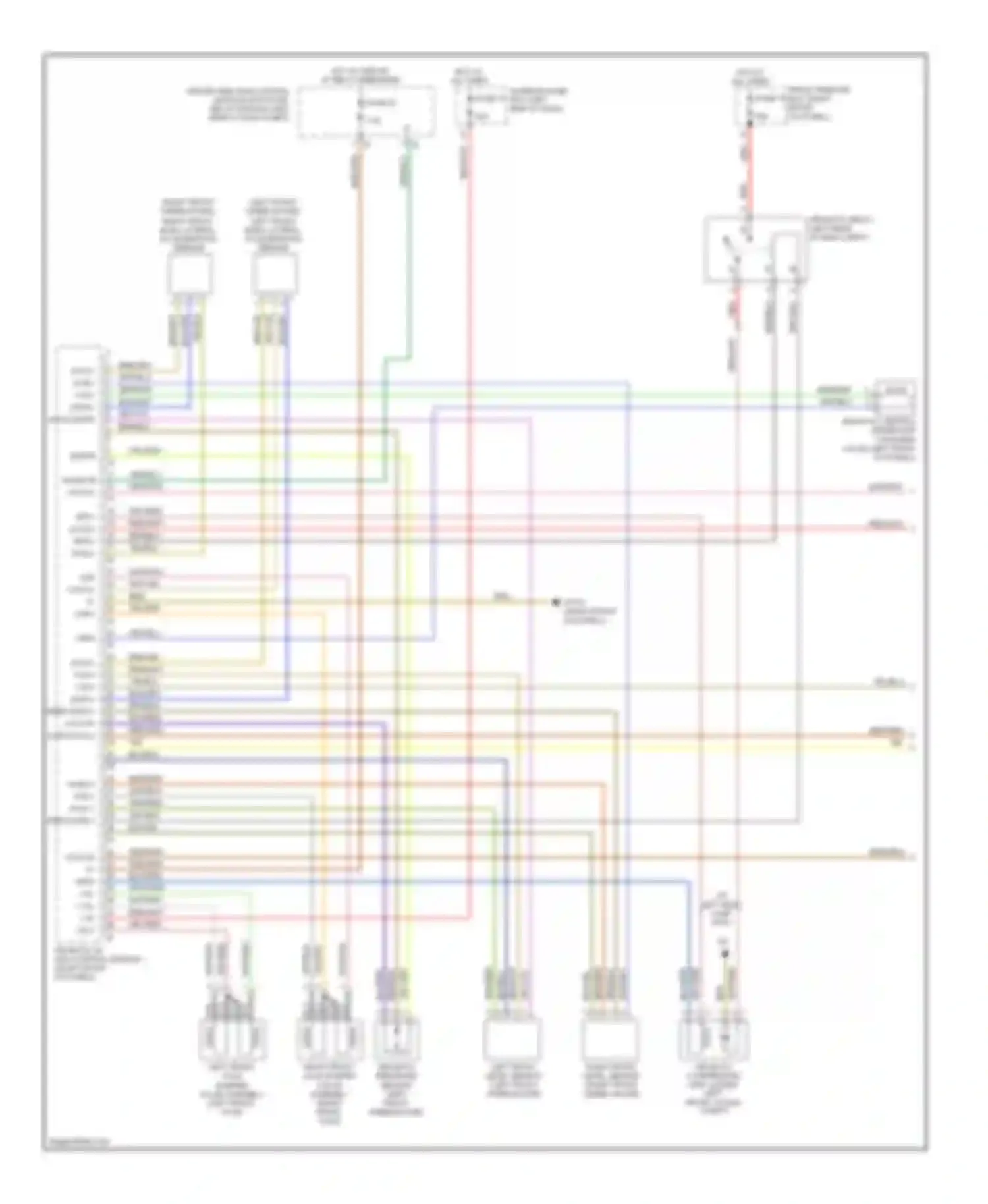 E-class Mercedes-Benz W211/S211 (2002-2006): Electronic suspension circuit (1 of 2)