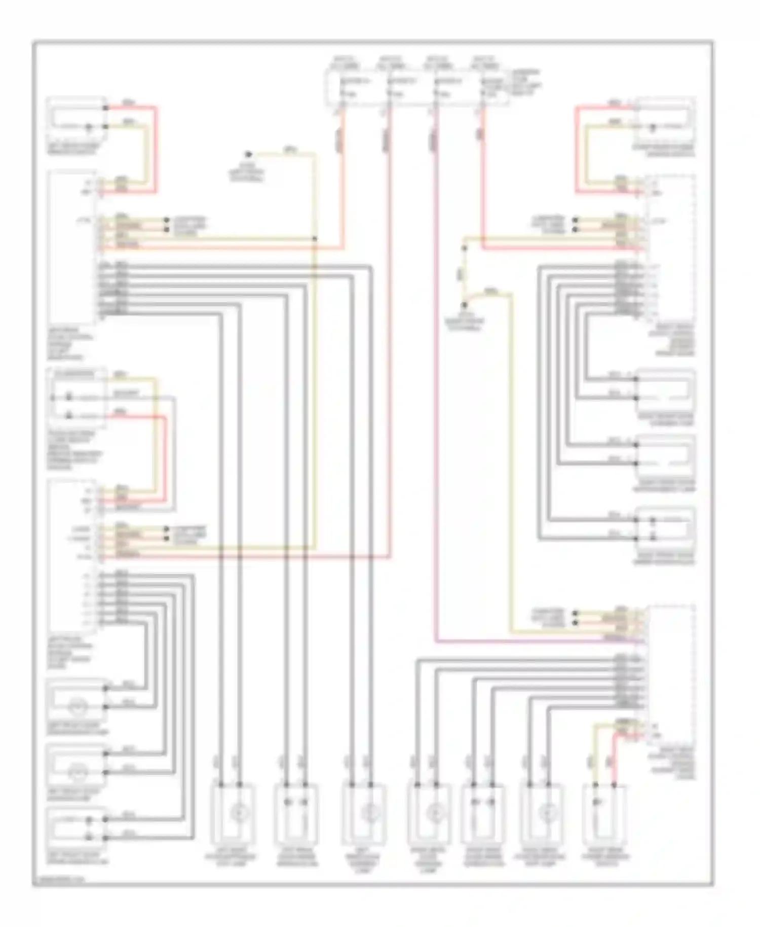 E-class Mercedes-Benz W211/S211 (2002-2006): Courtesy lamps circuit (3 of 3)