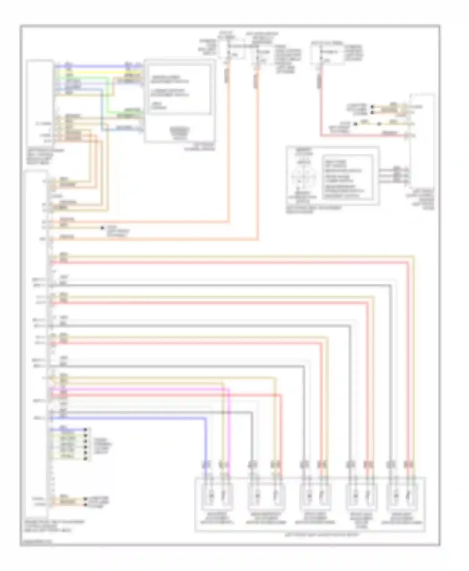 E-class Mercedes-Benz W211/S211 (2002-2006): Driver"s memory seat circuit, early production