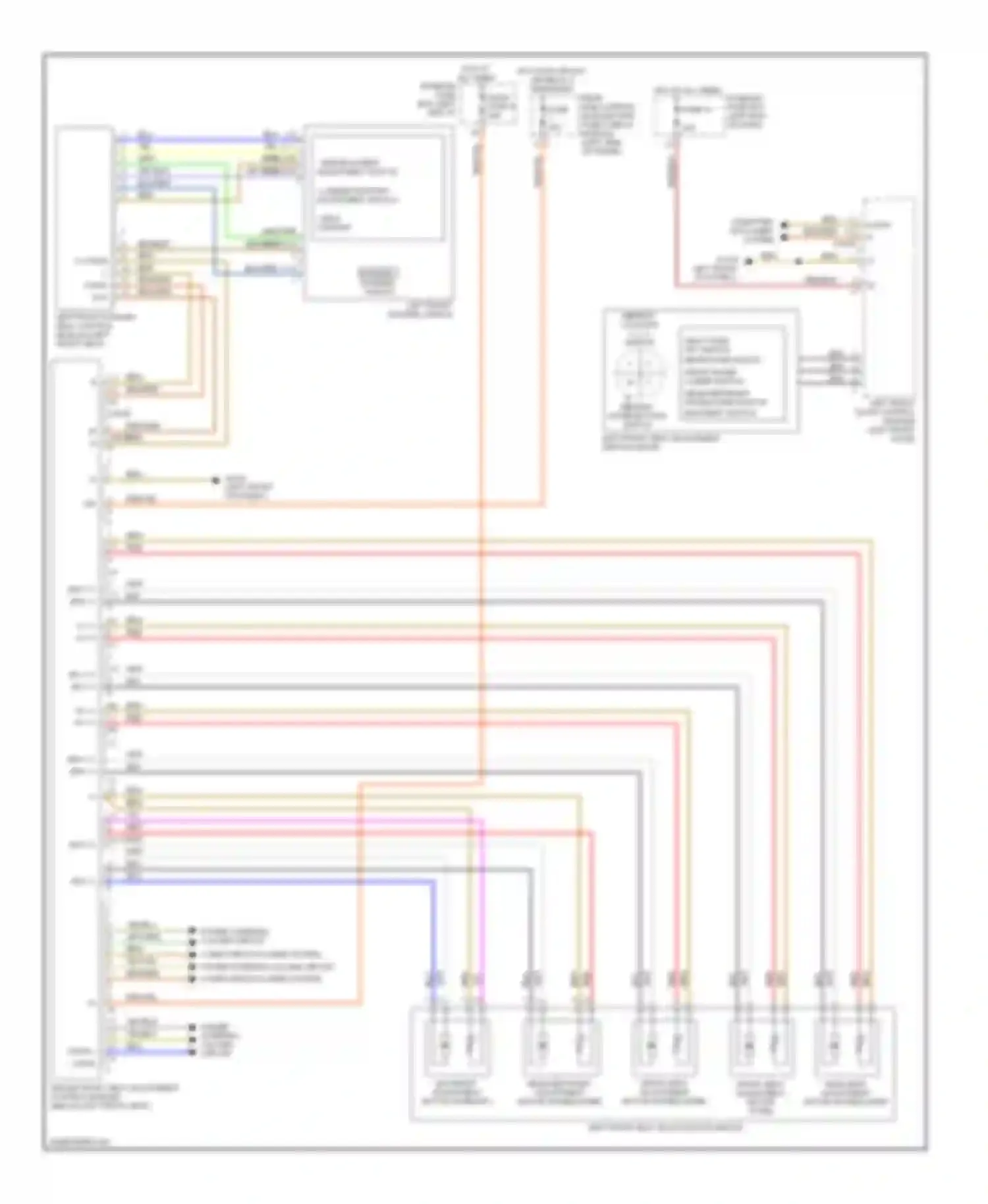 E-class Mercedes-Benz W211/S211 (2002-2006): Driver"s memory seat circuit, late production