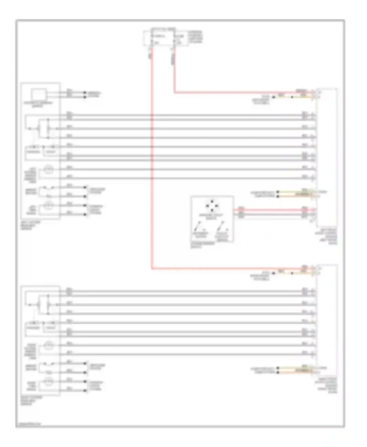 E-class Mercedes-Benz W211/S211 (2002-2006): Memory mirrors circuit