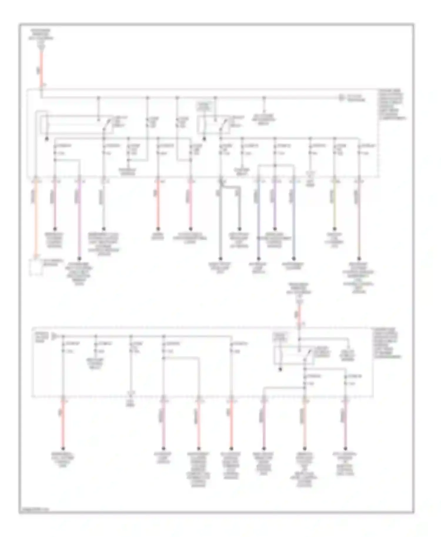 E-class Mercedes-Benz W211/S211 (2002-2006): Power distribution circuit (2 of 3)