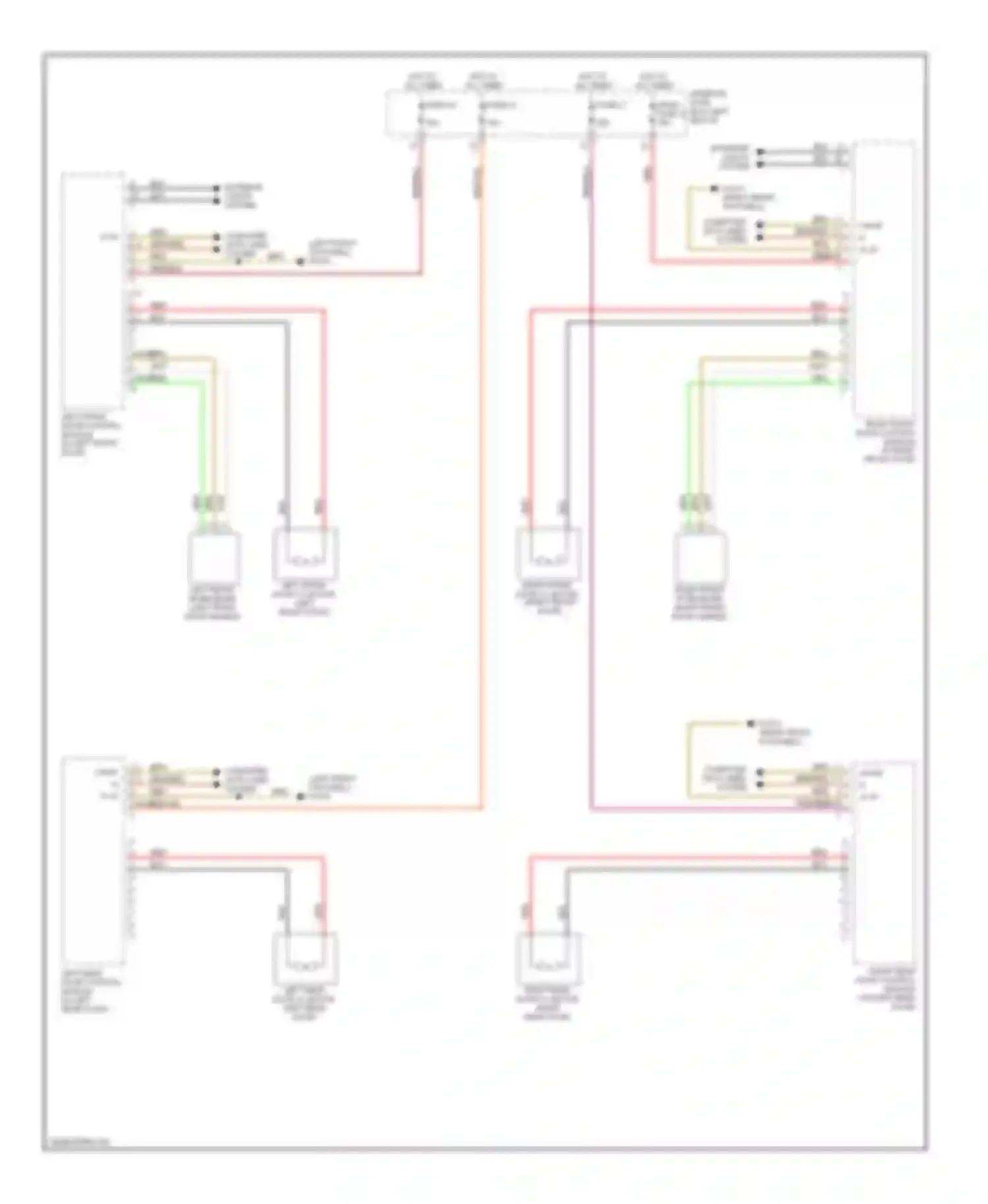 E-class Mercedes-Benz W211/S211 (2002-2006): Automatic door locks circuit, sedan (2 of 2)