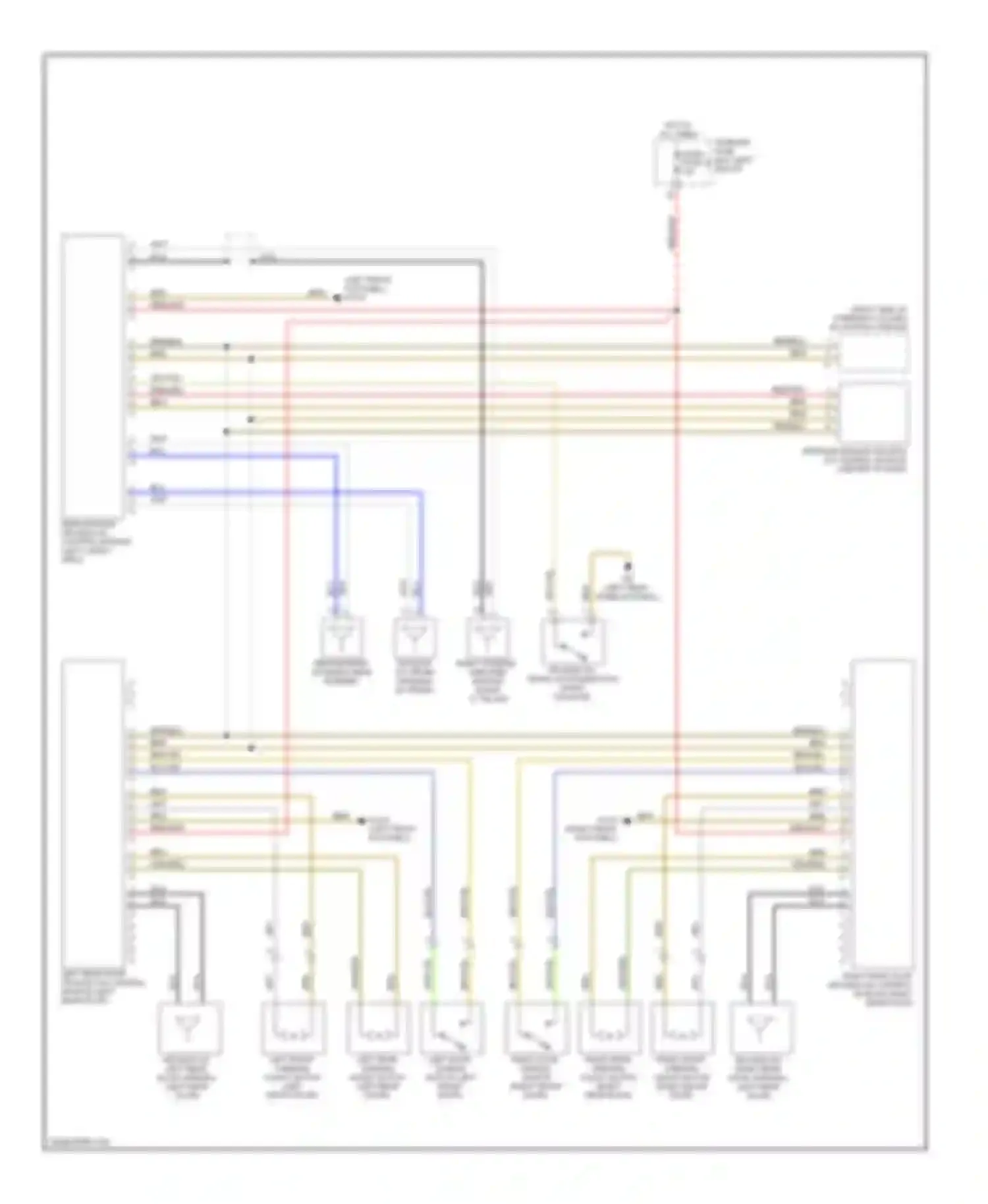 E-class Mercedes-Benz W211/S211 (2002-2006): Keyless go system circuit