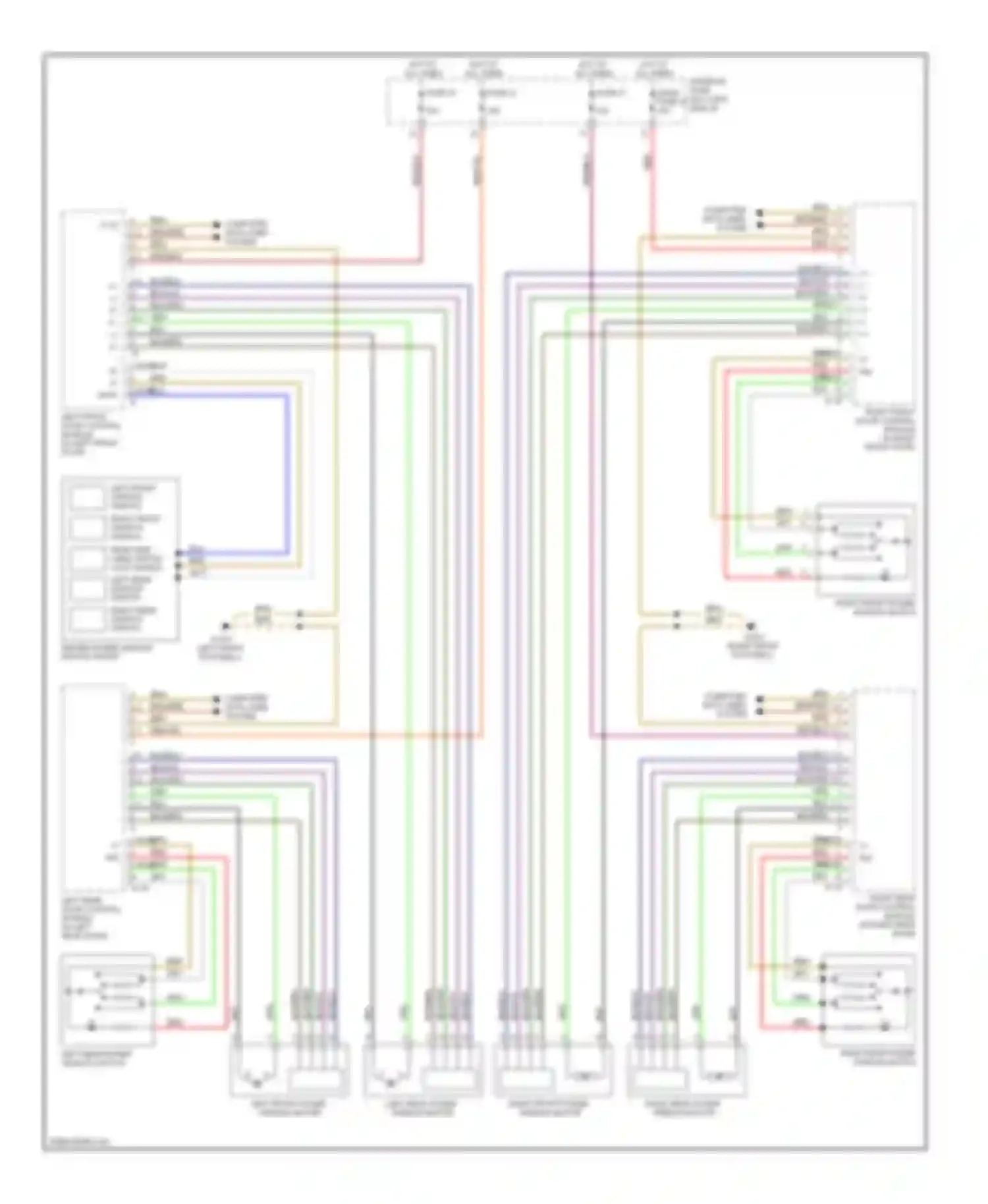 E-class Mercedes-Benz W211/S211 (2002-2006): Power windows circuit