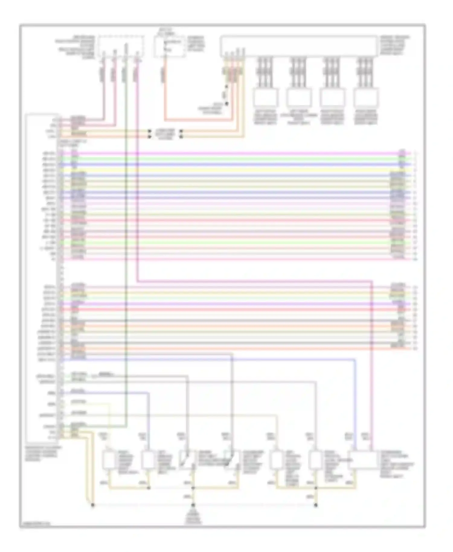 E-class Mercedes-Benz W211/S211 (2002-2006): Supplemental restraints circuit (1 of 2)