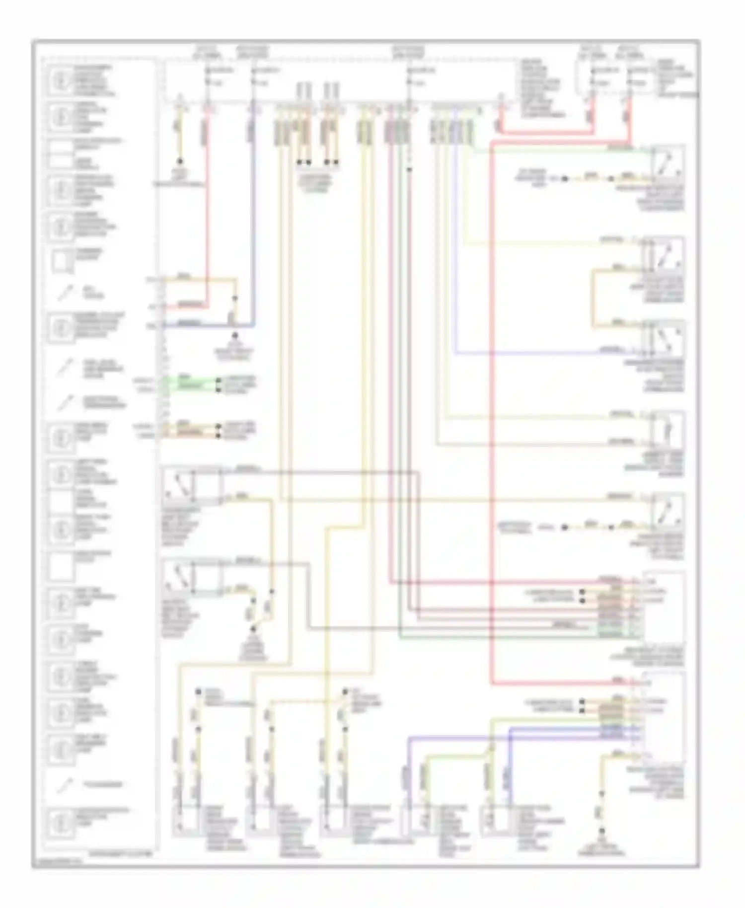E-class Mercedes-Benz W211/S211 (2002-2006): Warning systems circuit