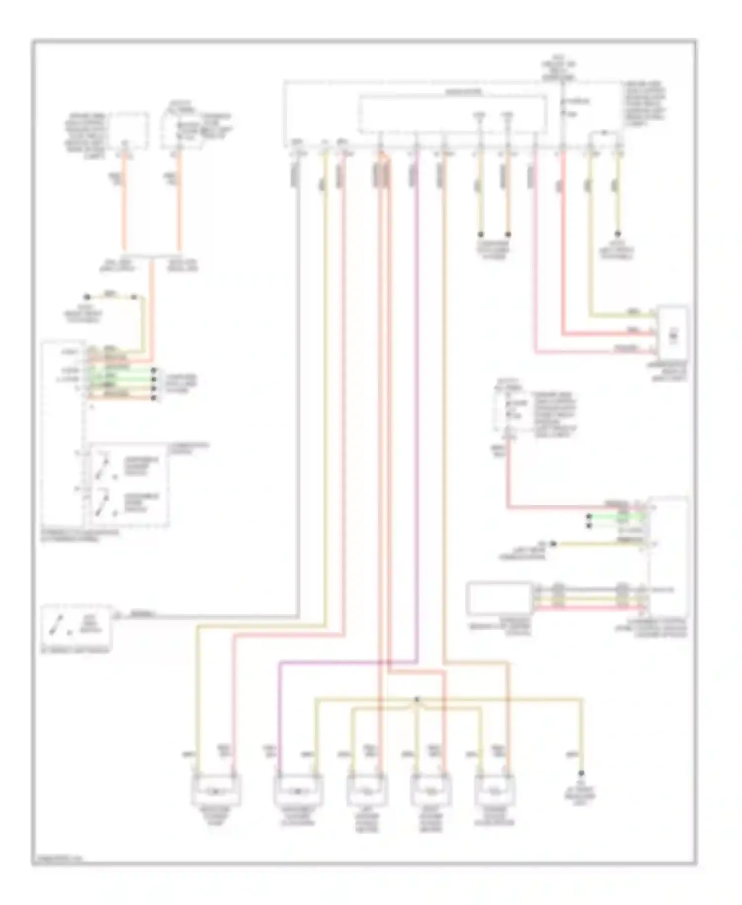 E-class Mercedes-Benz W211/S211 (2002-2006): Front wiper/washer & headlamp washer circuit